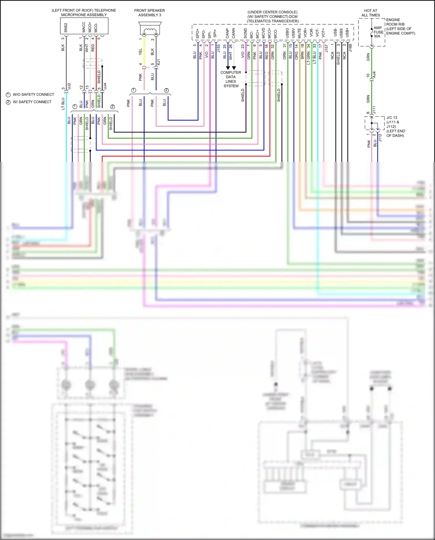 Wiring diagram mci- for Lexus RX IV facelift (2019-2023) (3 of 4)