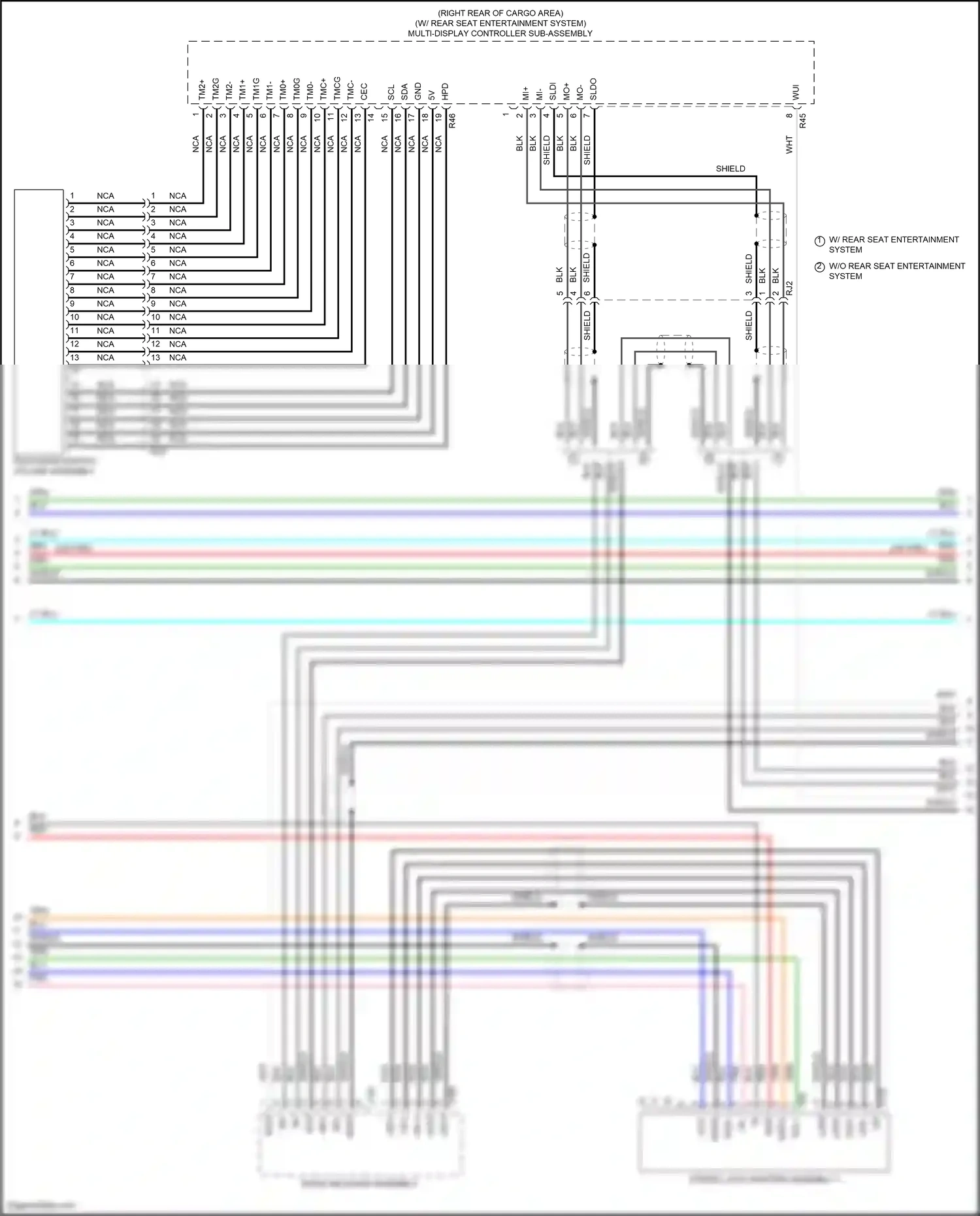 Wiring diagram mo- for Lexus RX IV facelift (2019-2023) (4 of 9)