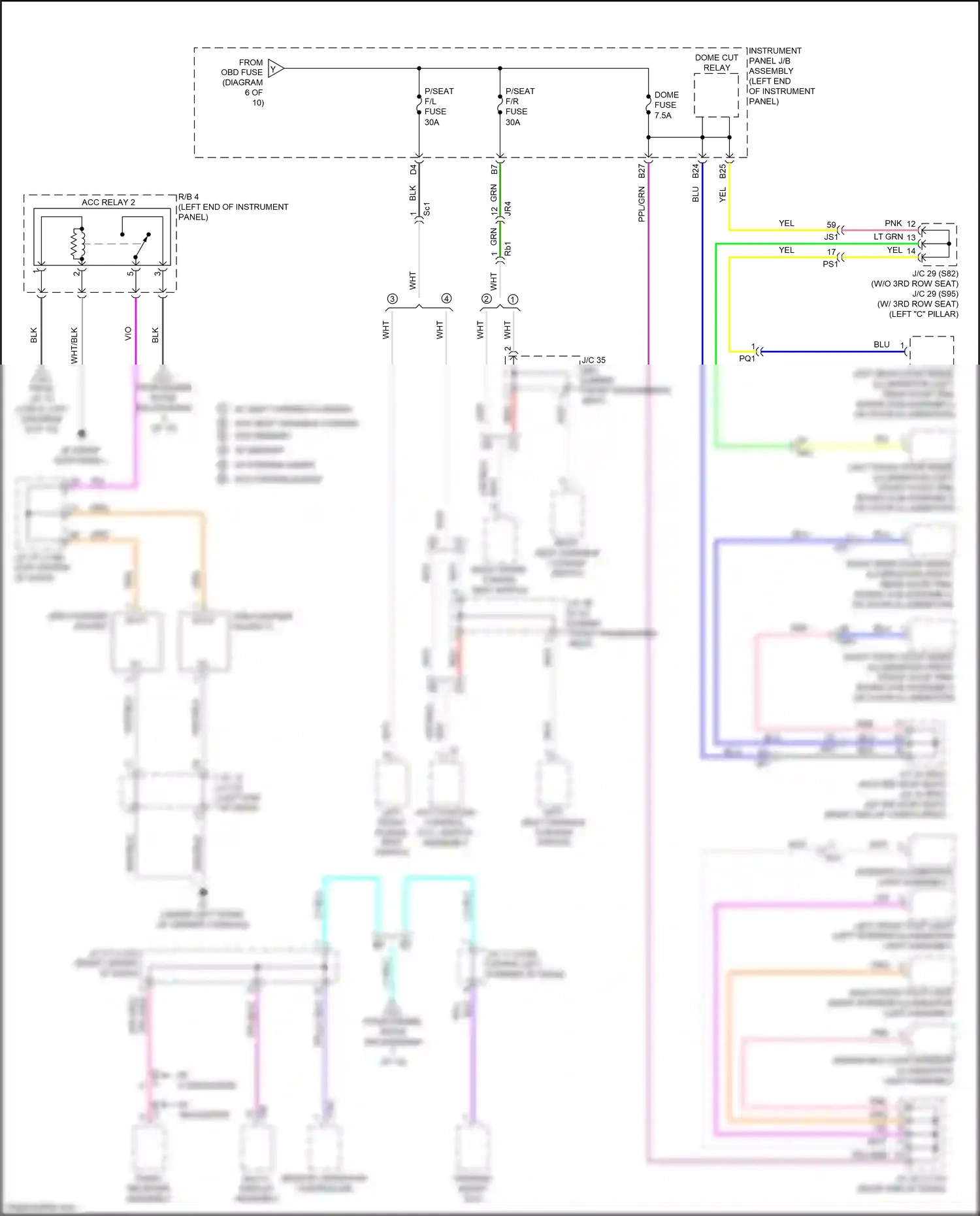 Wiring diagram ppl/lt blu for Lexus RX IV facelift (2019-2023) (4 of 7)