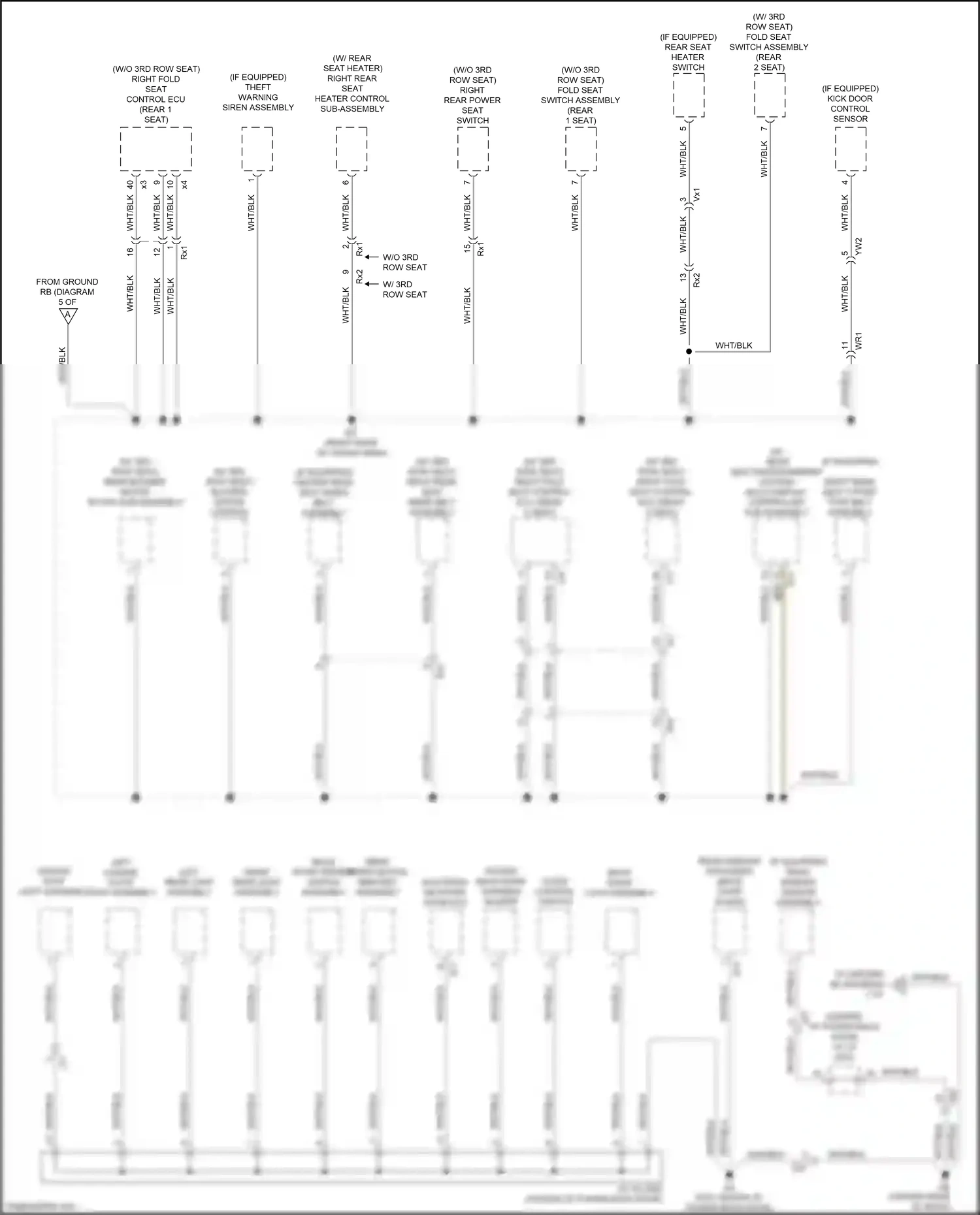 Wiring diagram rear emblem sensor assembly for Lexus RX IV facelift (2019-2023) (1 of 1)