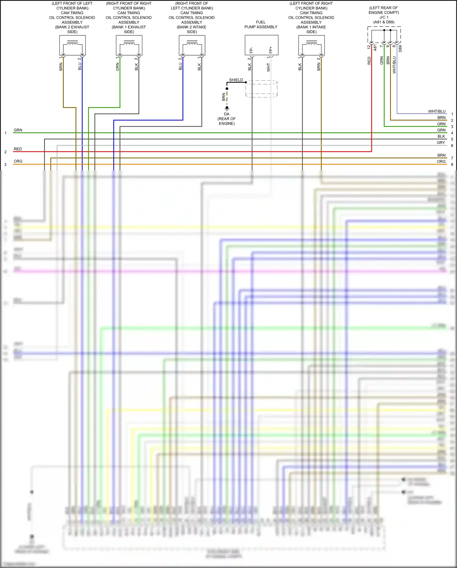 Wiring diagram red for Lexus RX IV facelift (2019-2023) (127 of 186)