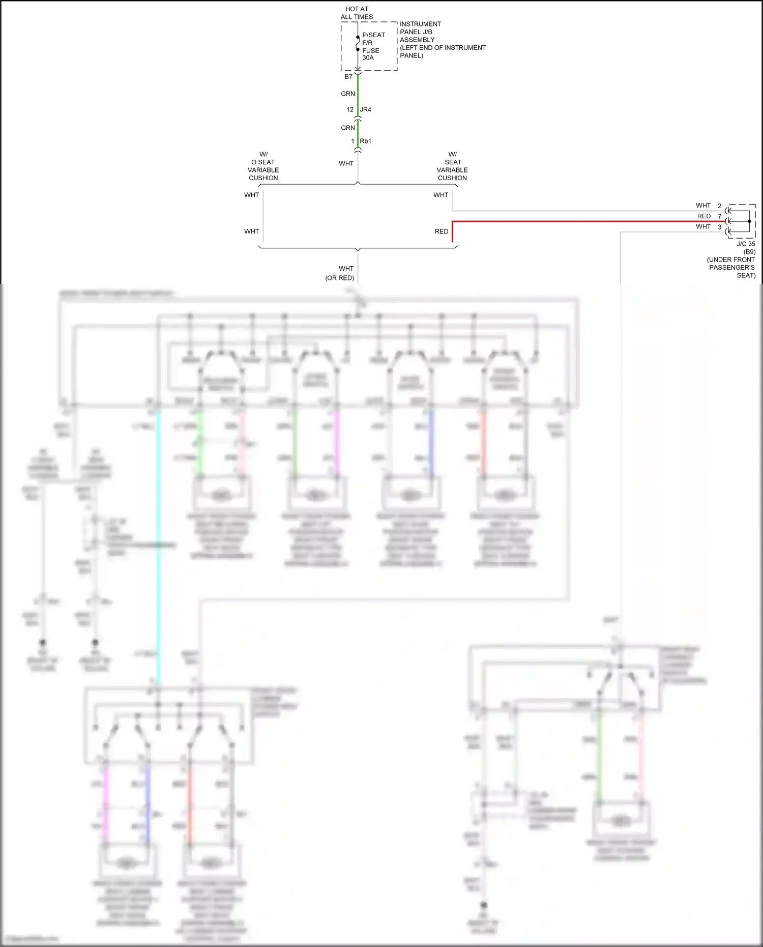 Wiring diagram red for Lexus RX IV facelift (2019-2023) (108 of 186)