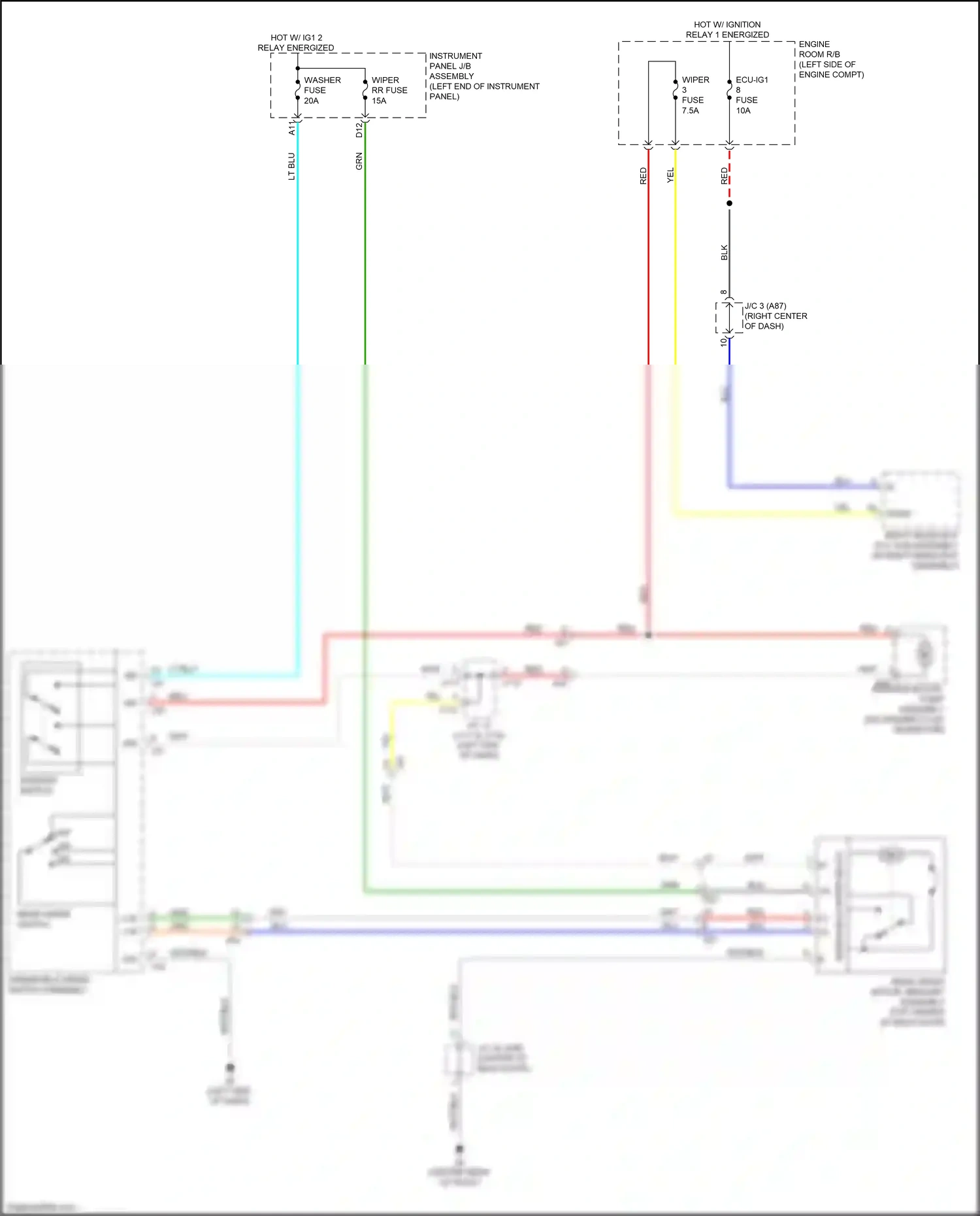 Wiring diagram red for Lexus RX IV facelift (2019-2023) (48 of 186)