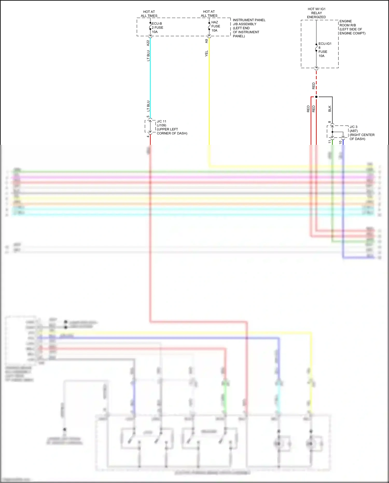 Wiring diagram red for Lexus RX IV facelift (2019-2023) (149 of 186)