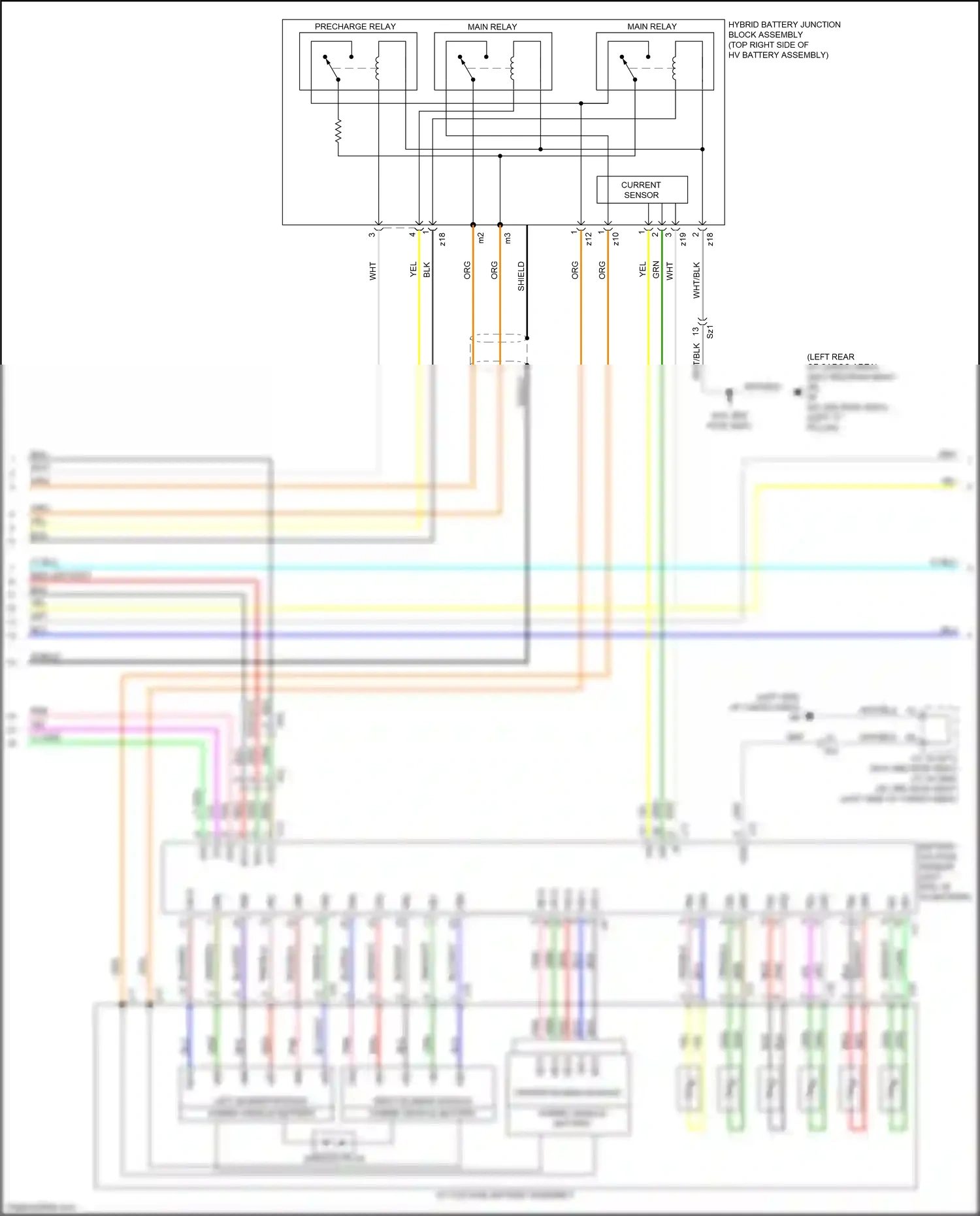 Wiring diagram red/blk for Lexus RX IV facelift (2019-2023) (1 of 1)