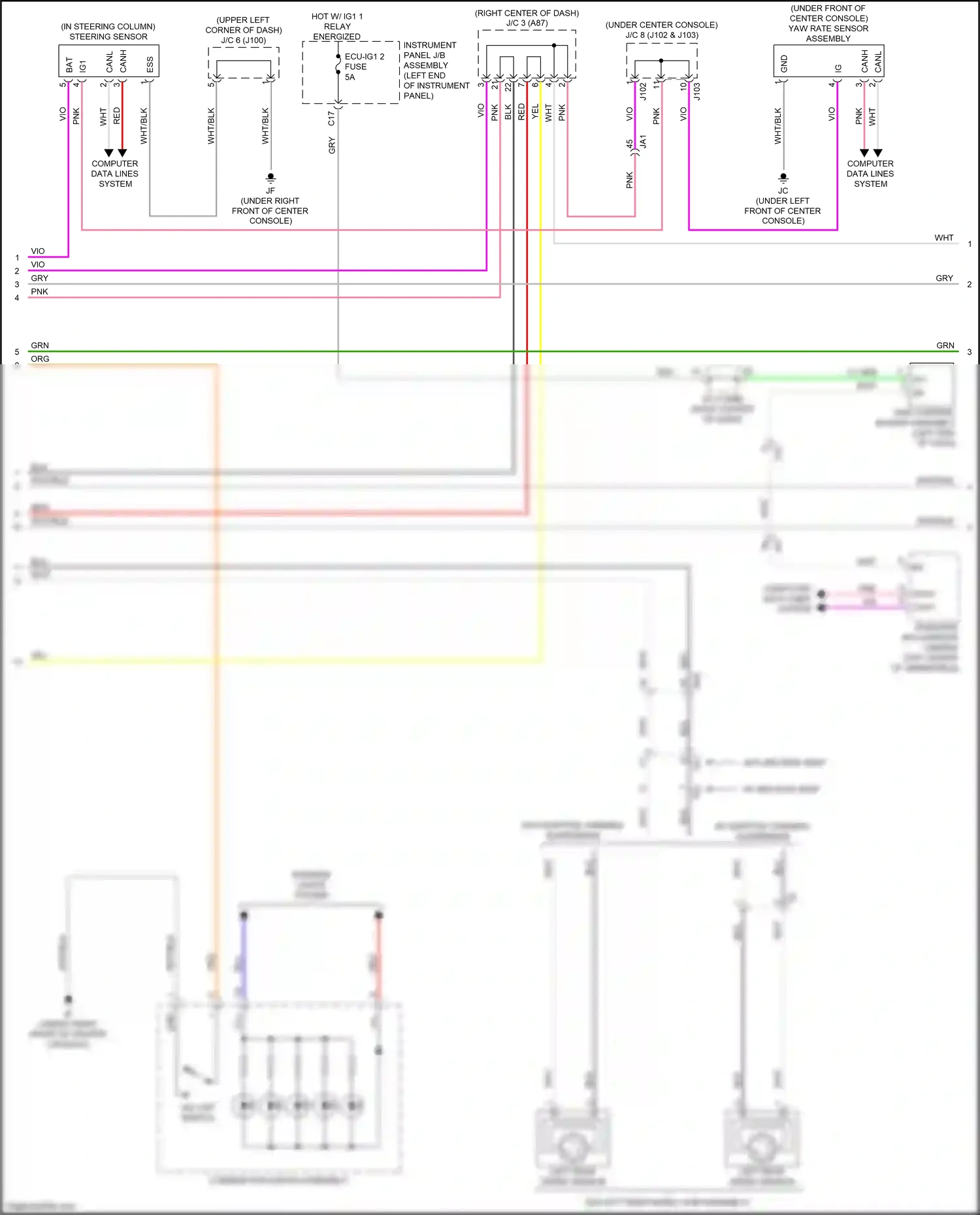 Wiring diagram relay energized for Lexus RX IV facelift (2019-2023) (63 of 78)