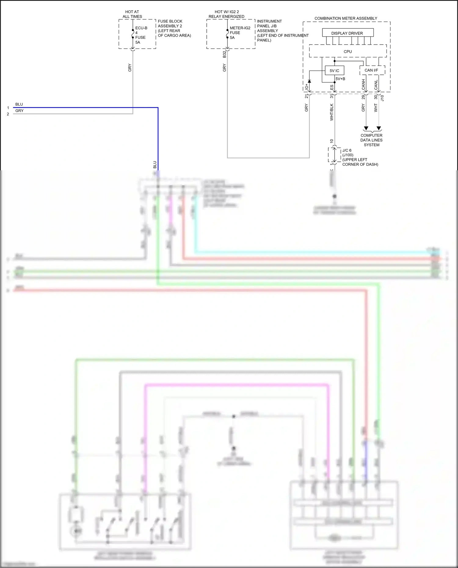 Wiring diagram relay energized for Lexus RX IV facelift (2019-2023) (17 of 78)