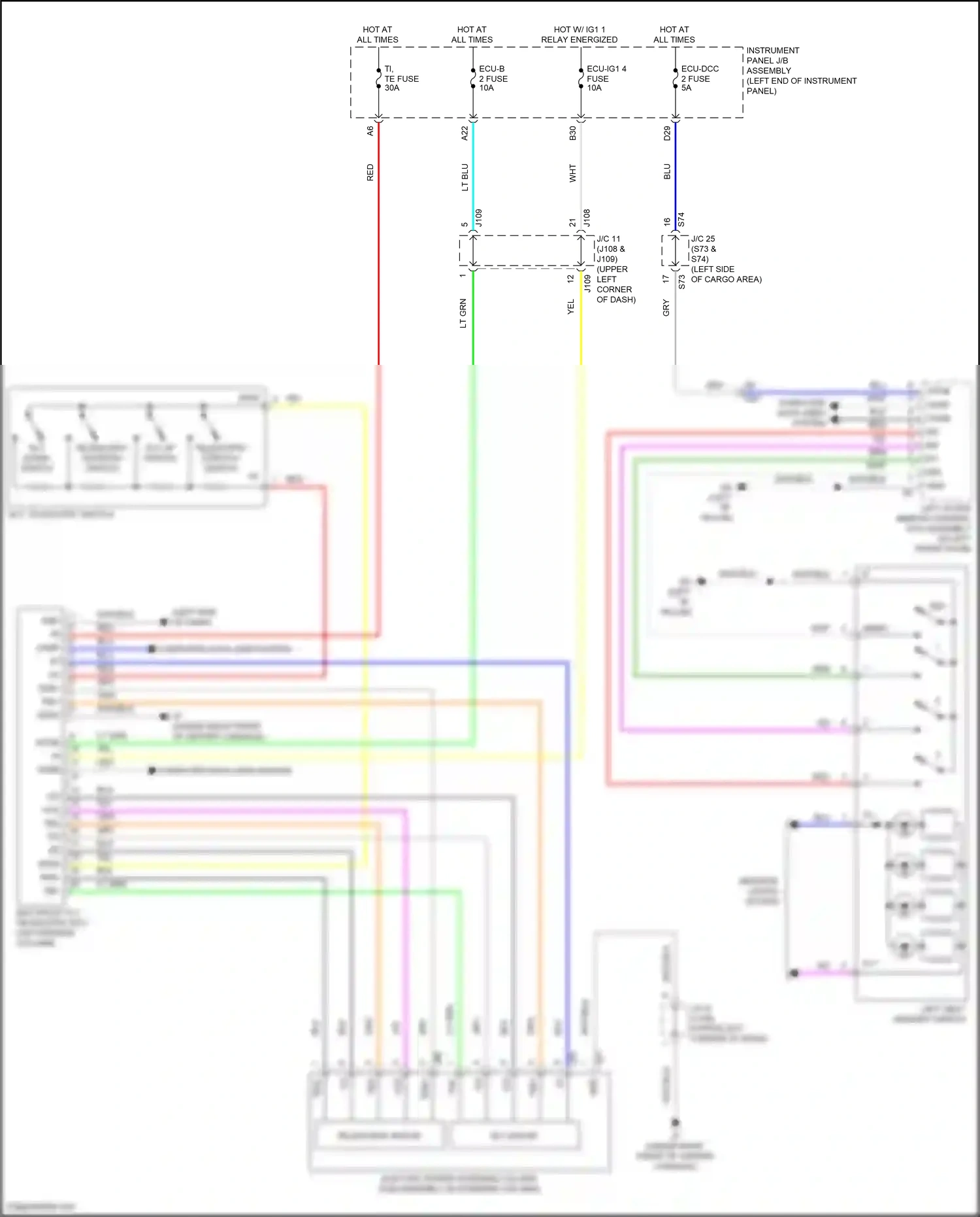 Wiring diagram set- for Lexus RX IV facelift (2019-2023) (3 of 3)