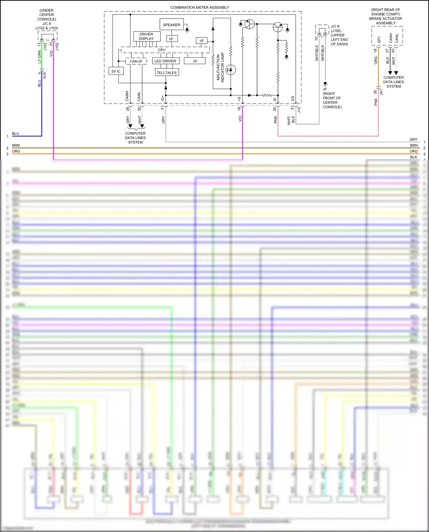 Wiring diagram slu+ for Lexus RX IV facelift (2019-2023) (4 of 4)