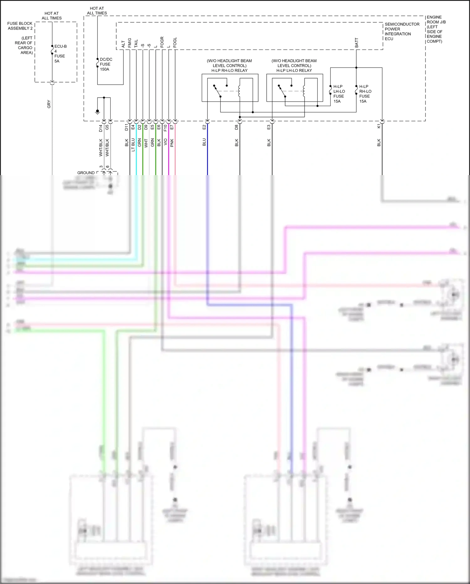 Wiring diagram sol + for Lexus RX IV facelift (2019-2023) (3 of 3)