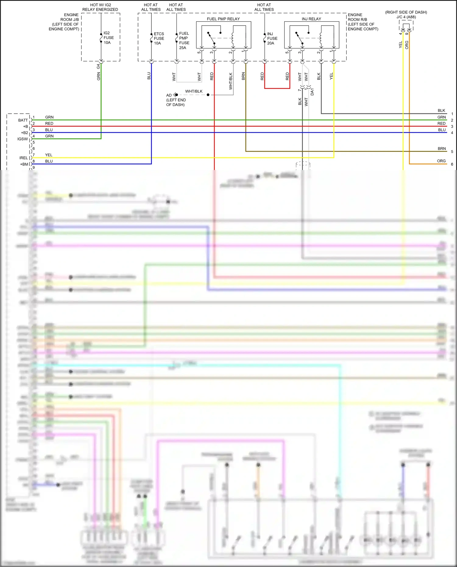 Wiring diagram transmissions system for Lexus RX IV facelift (2019-2023) (1 of 1)