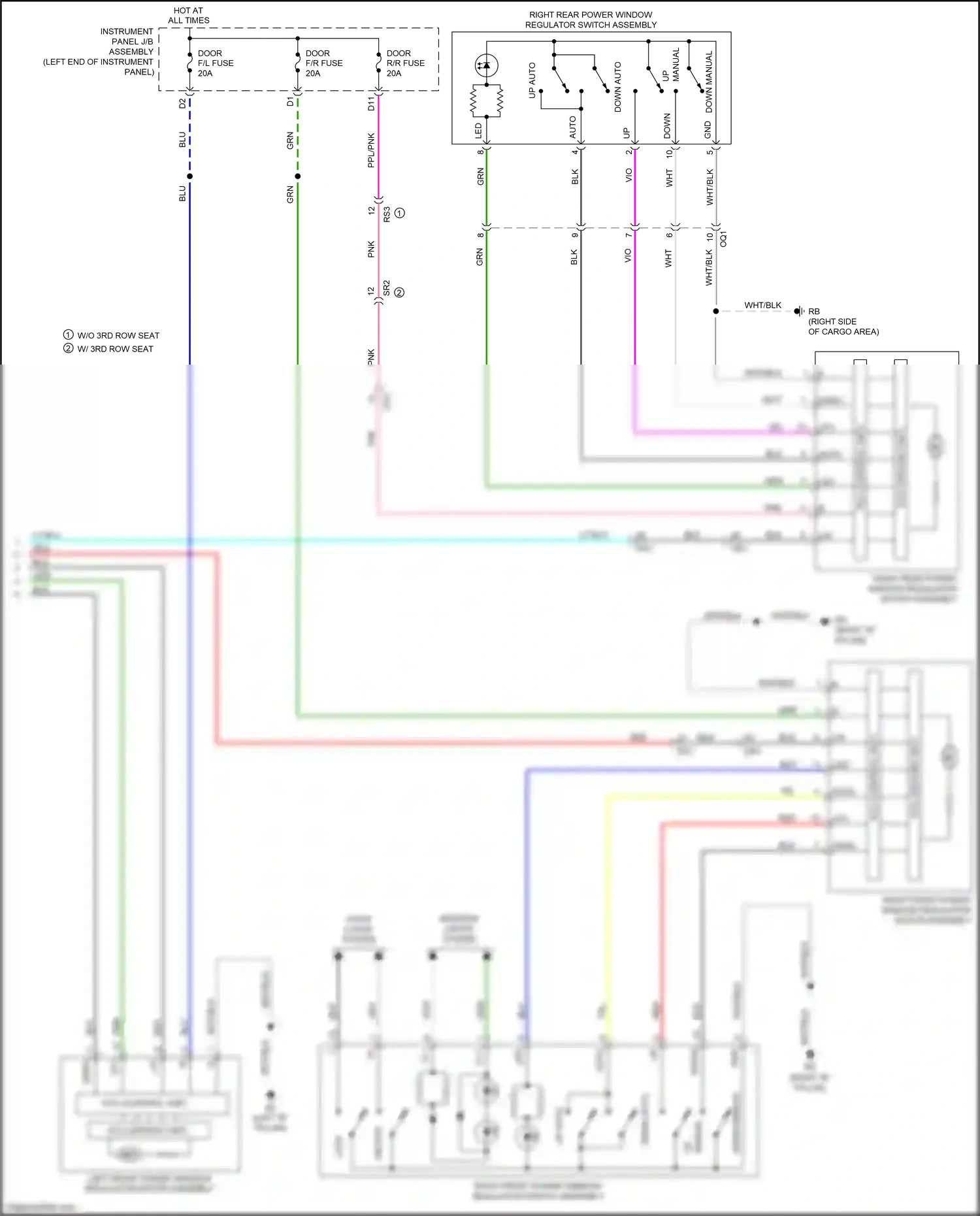 Wiring diagram up auto for Lexus RX IV facelift (2019-2023) (2 of 2)