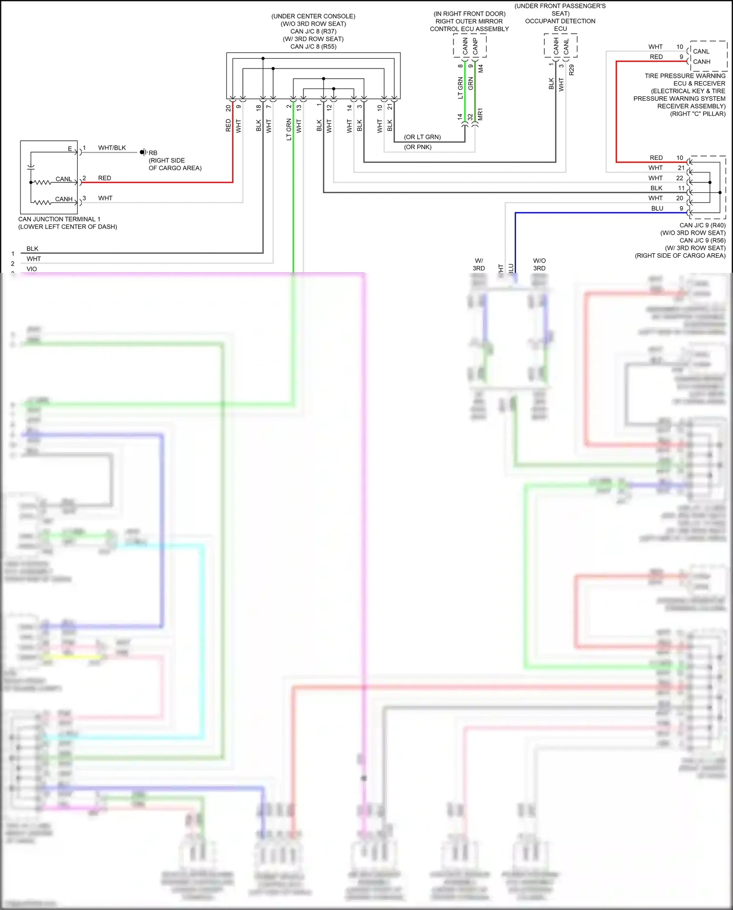 Wiring diagram vehicle approaching speaker controller for Lexus RX IV facelift (2019-2023) (2 of 4)