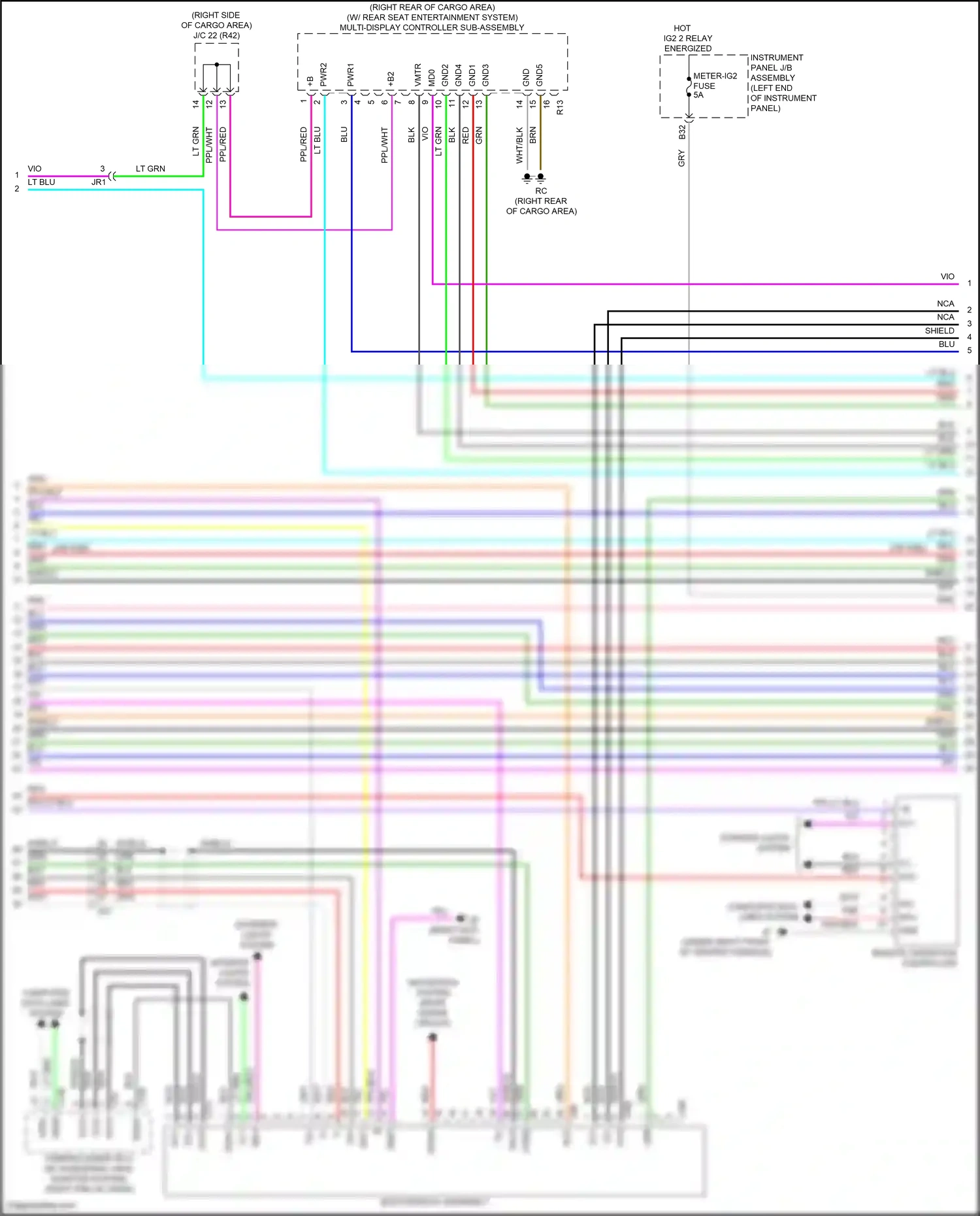 Wiring diagram vio for Lexus RX IV facelift (2019-2023) (68 of 182)