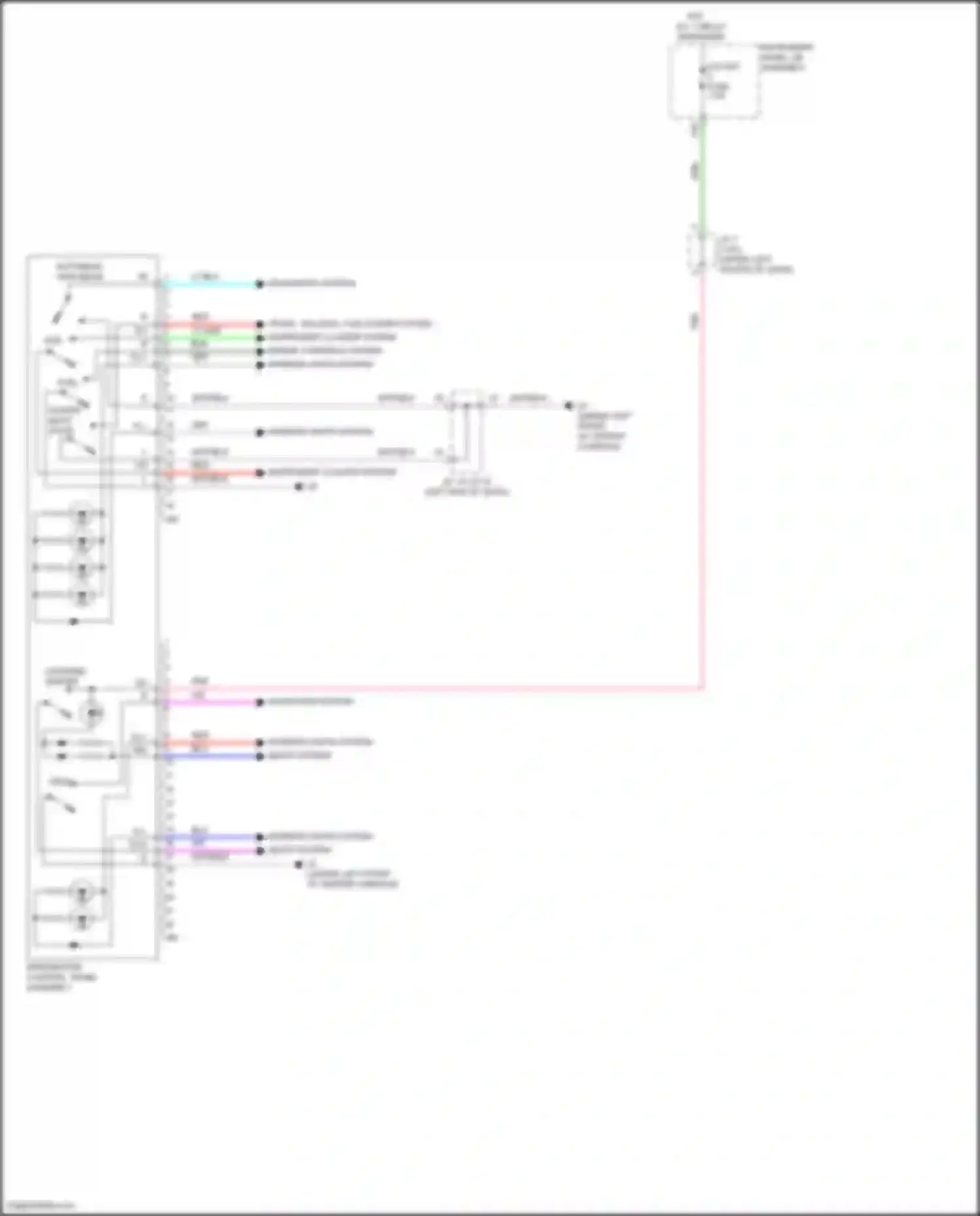 RX Lexus IV (2015-2019): Integration control and panel circuit