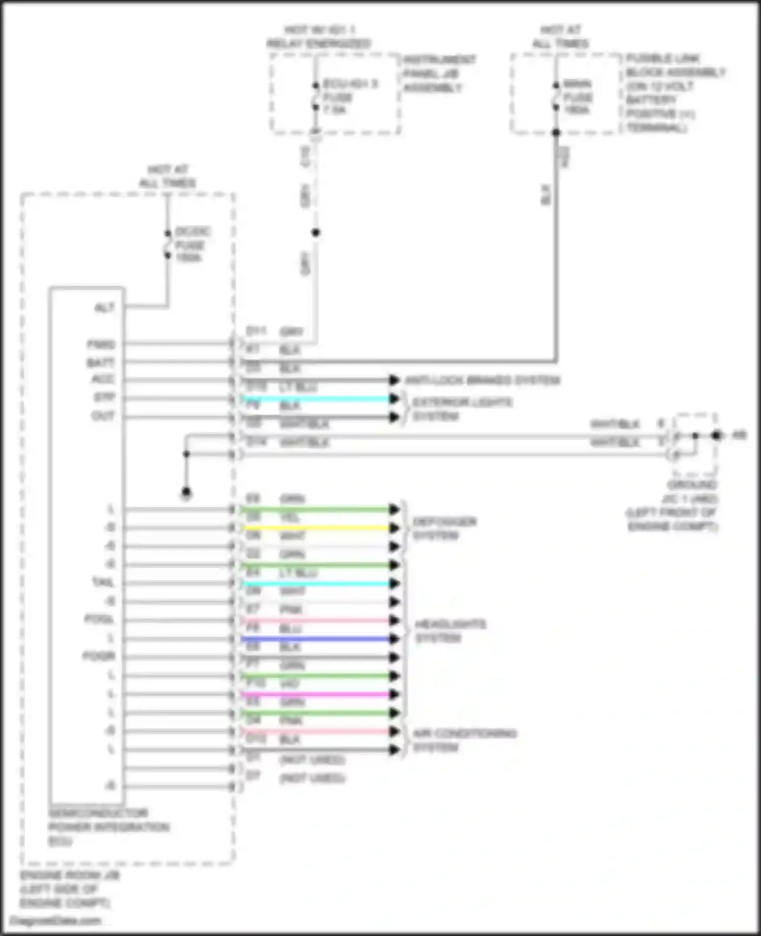 RX Lexus IV (2015-2019): Semiconductor power integration ecu circuit