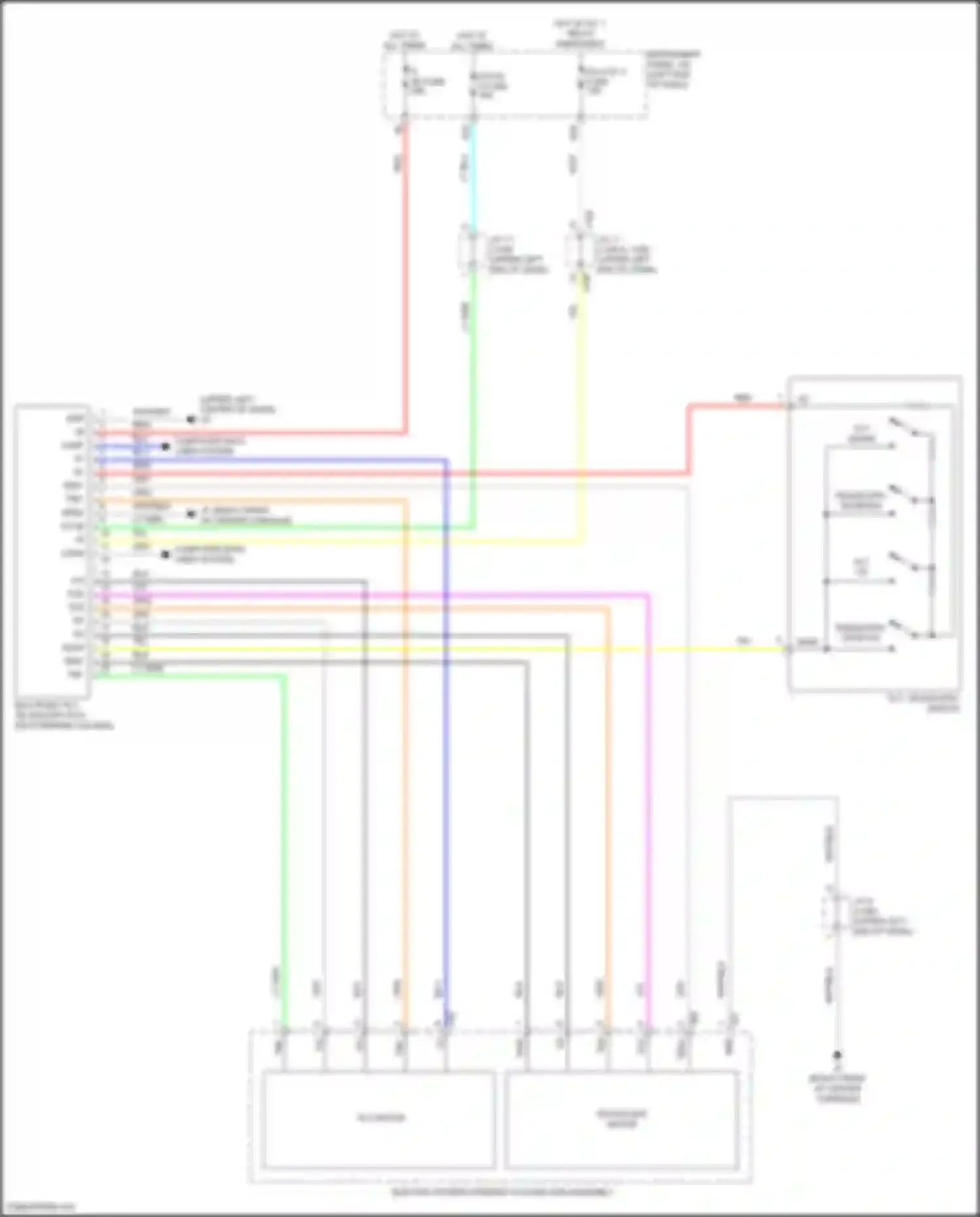 RX Lexus IV (2015-2019): Power tilt steering column circuit
