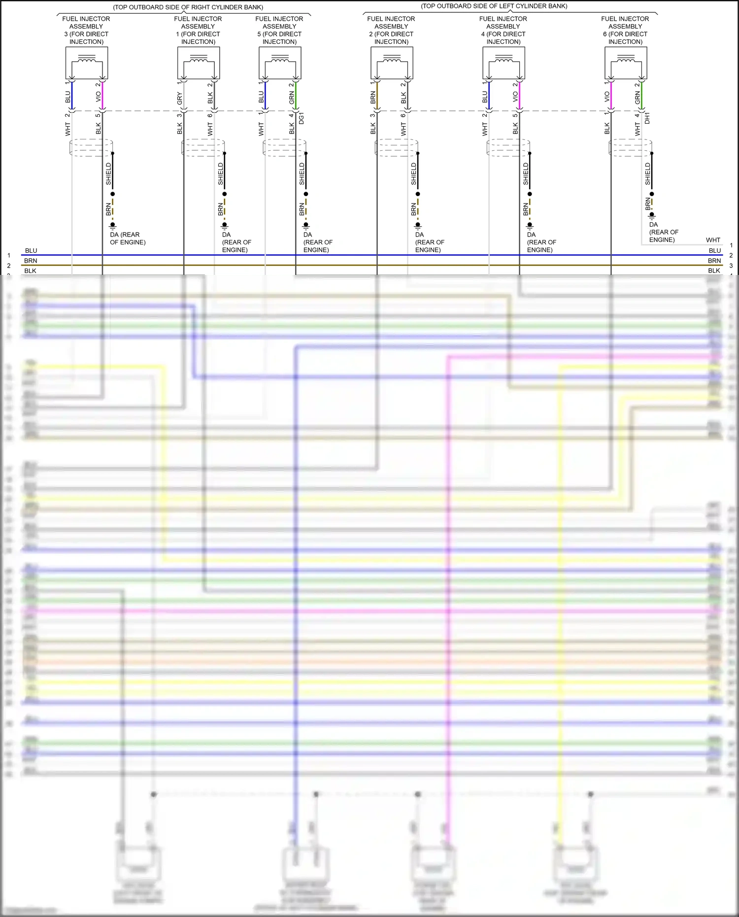 Car Wiring Diagrams for RX Lexus IV (2015-2019): Wiring diagram engine performance 3.5l (10 of 11)