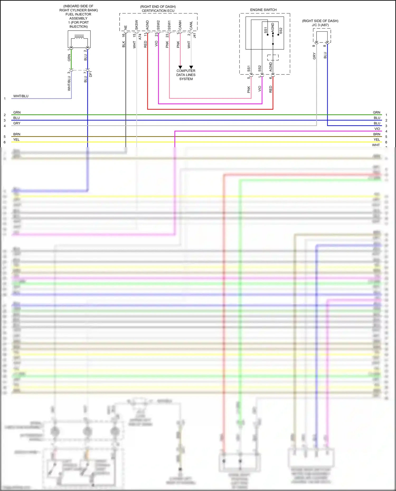Car Wiring Diagrams for RX Lexus IV (2015-2019): Wiring diagram engine performance 3.5l (5 of 11)