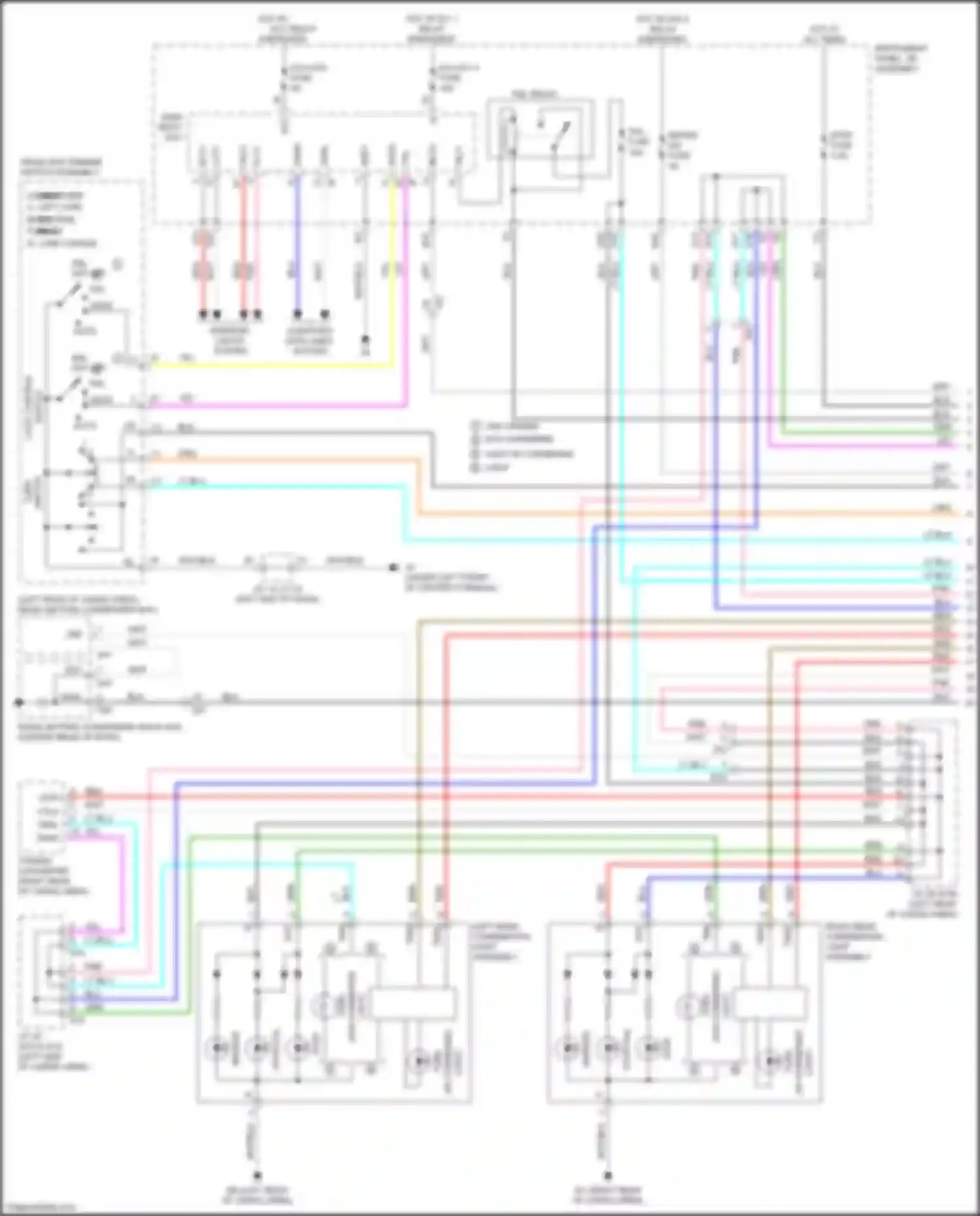 RX Lexus IV (2015-2019): Exterior lamps circuit (1 of 5)