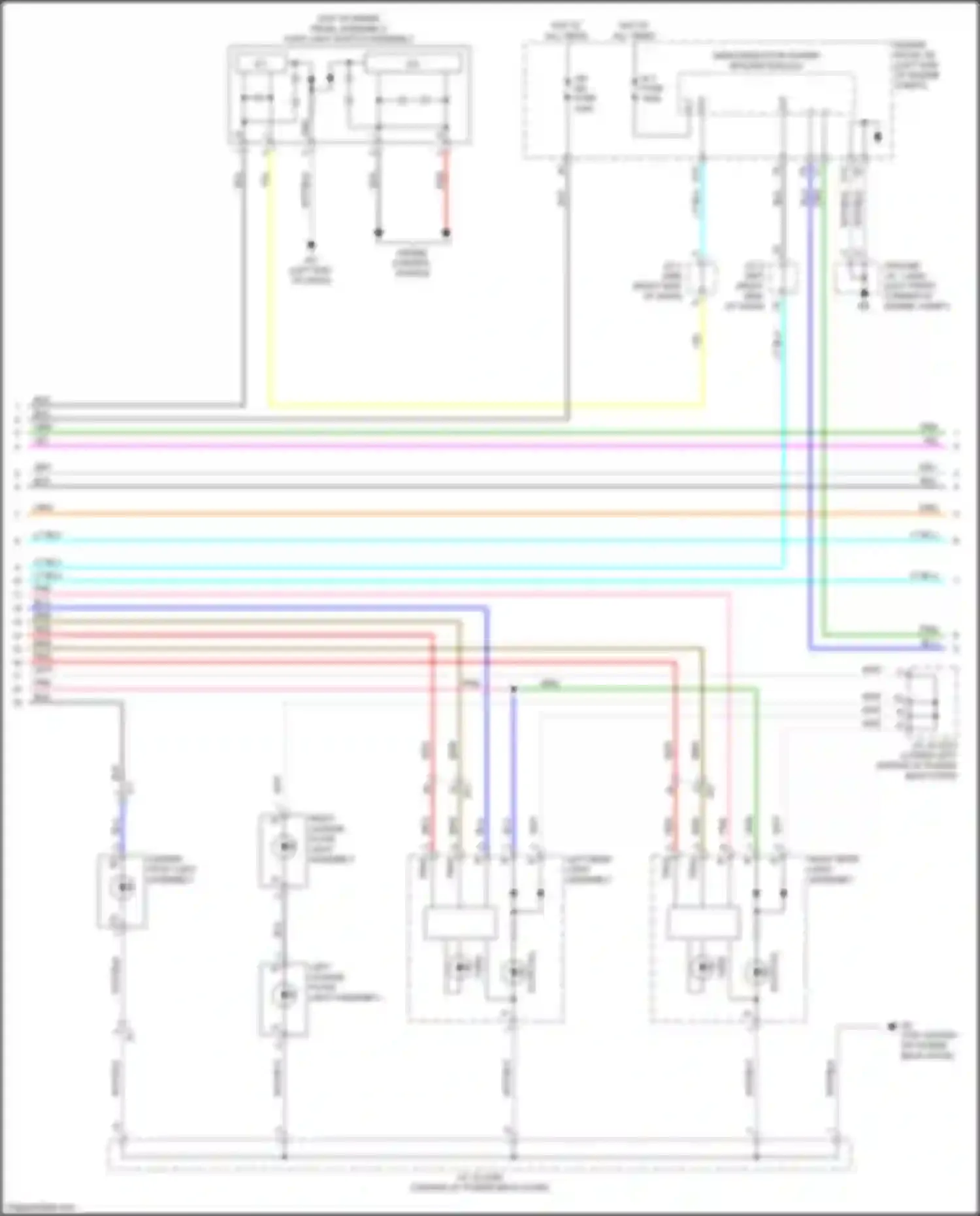 RX Lexus IV (2015-2019): Exterior lamps circuit (2 of 4)