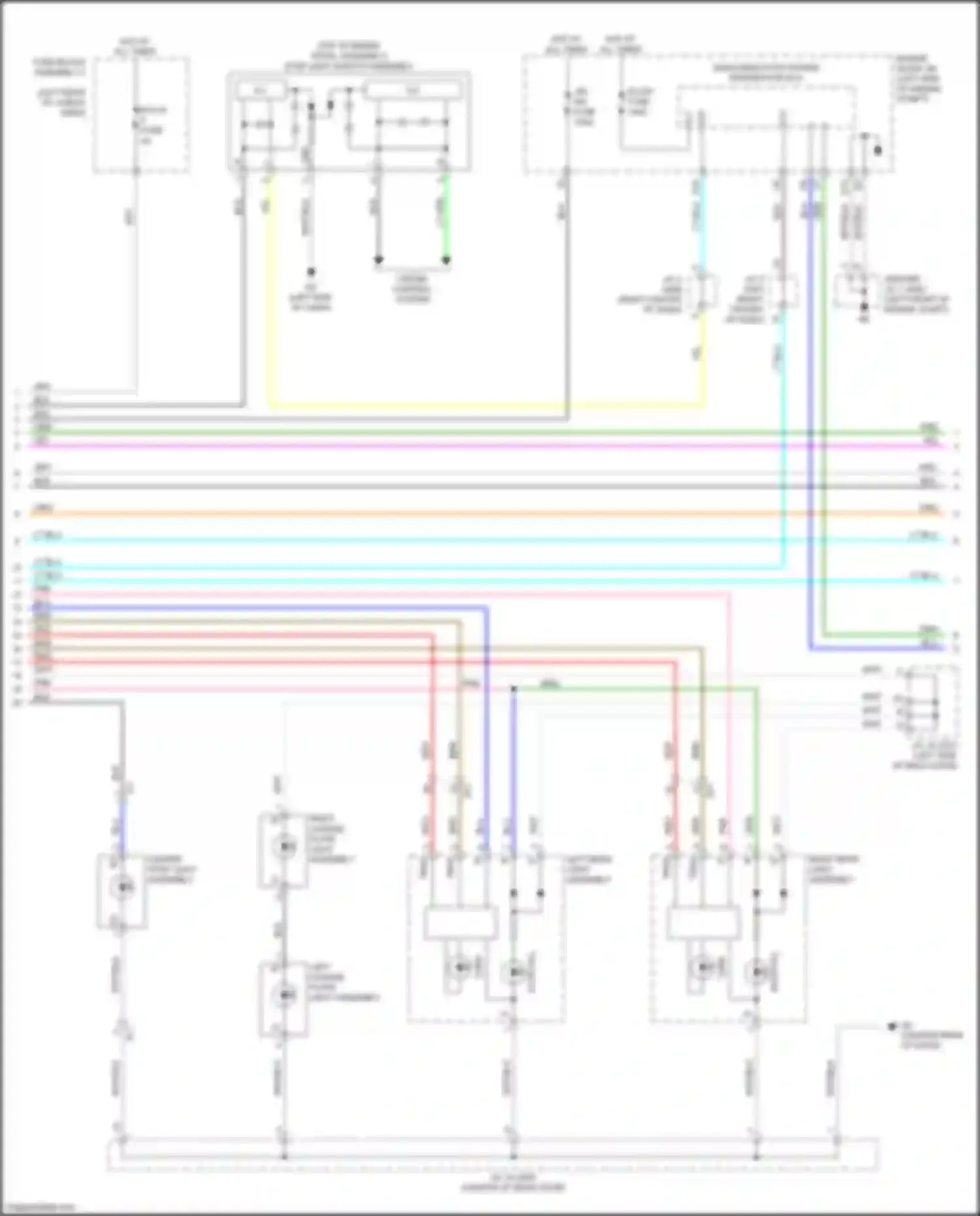 RX Lexus IV (2015-2019): Exterior lamps circuit (2 of 5)