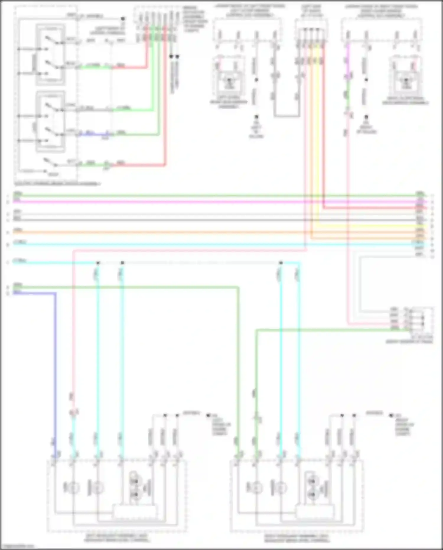 RX Lexus IV (2015-2019): Exterior lamps circuit (3 of 4)