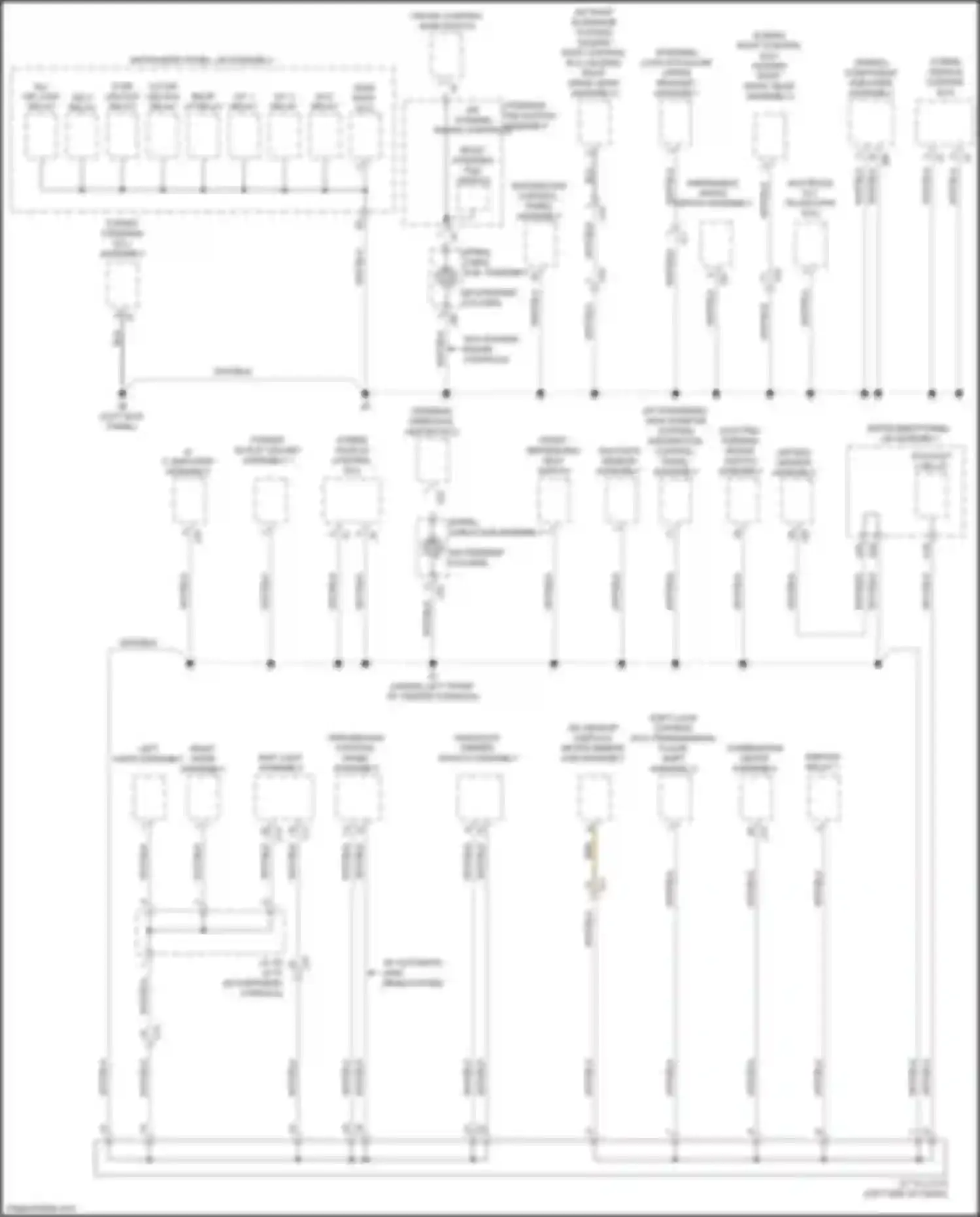 RX Lexus IV (2015-2019): Ground distribution circuit (3 of 6)