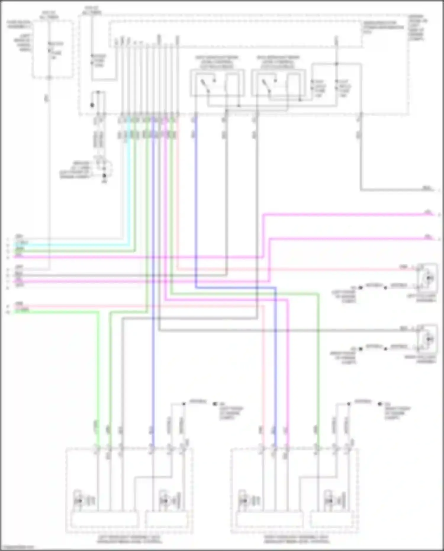 RX Lexus IV (2015-2019): Headlights circuit (2 of 3)