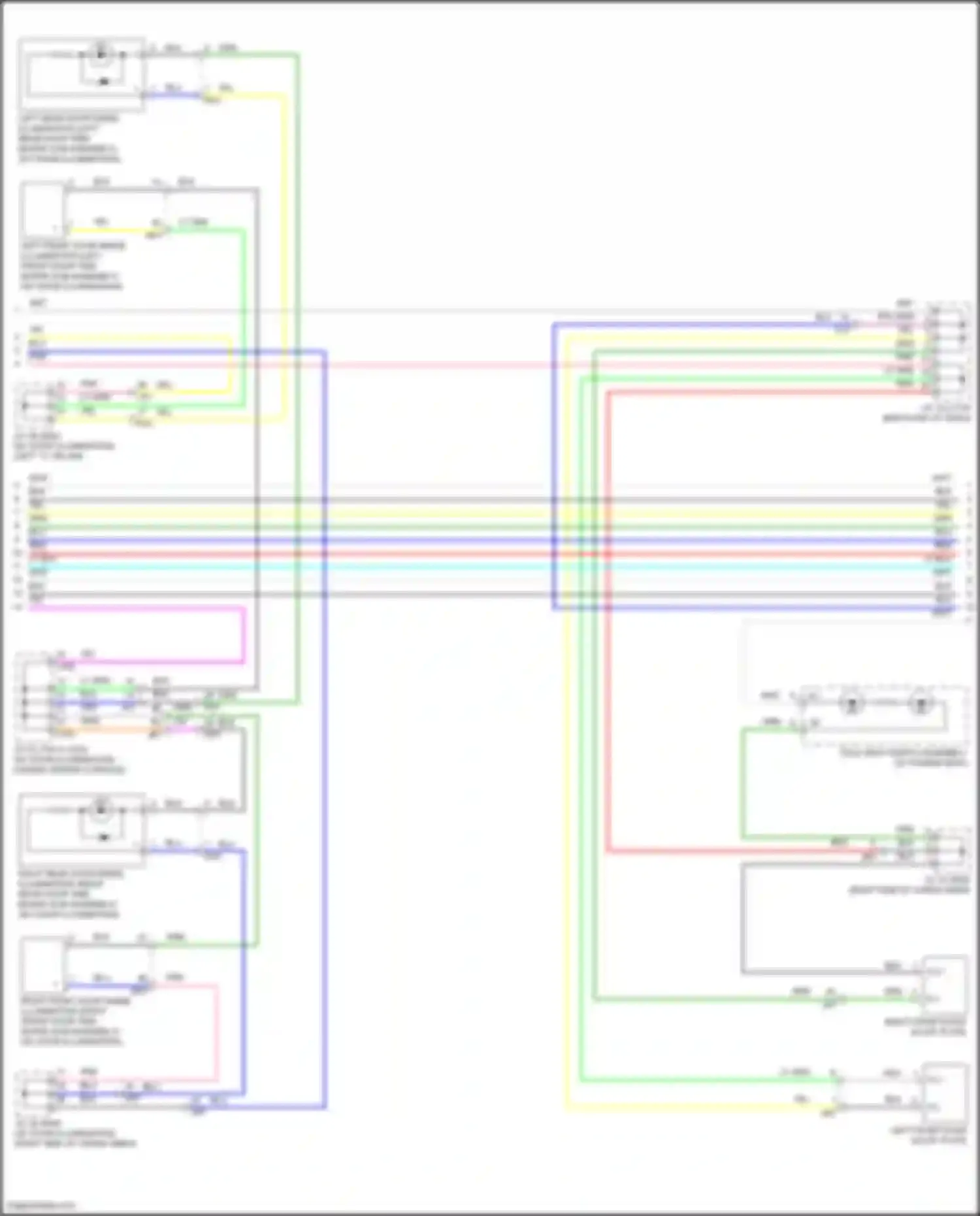 RX Lexus IV (2015-2019): Courtesy lamps circuit (2 of 4)