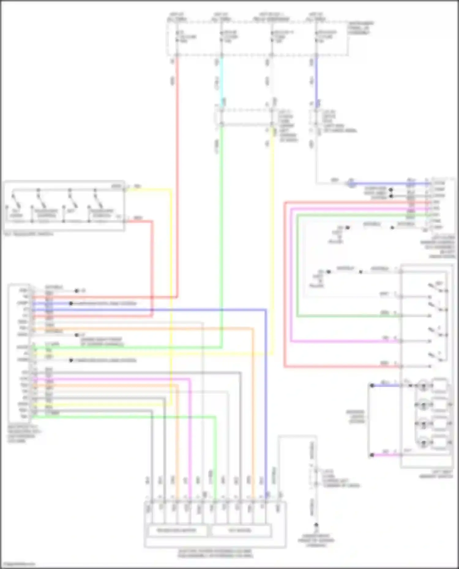 RX Lexus IV (2015-2019): Memory power tilt & power telescopic circuit