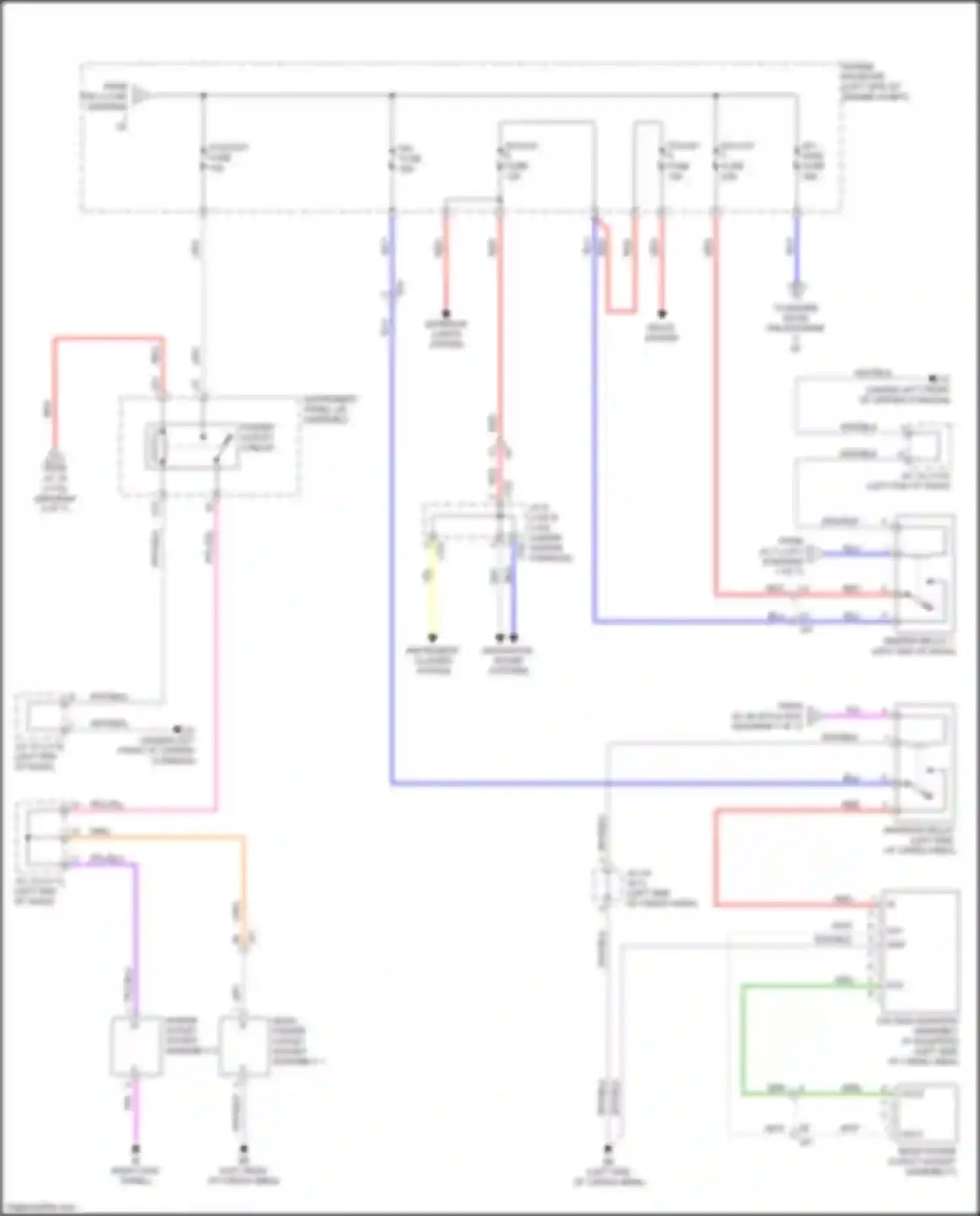 RX Lexus IV (2015-2019): Power distribution circuit (3 of 7)