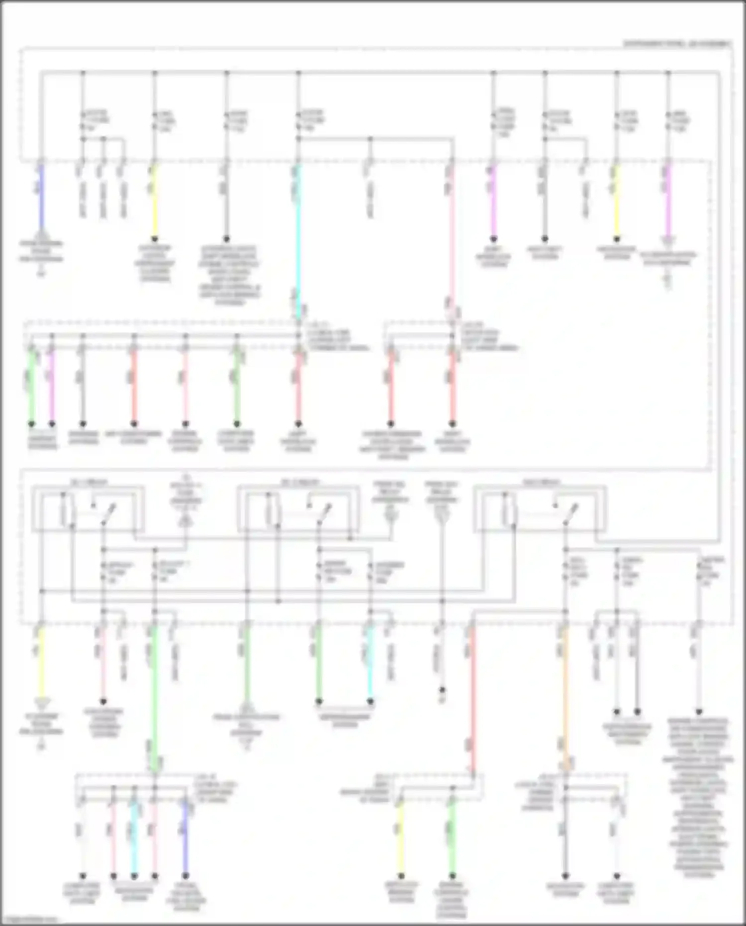 RX Lexus IV (2015-2019): Power distribution circuit (5 of 7)