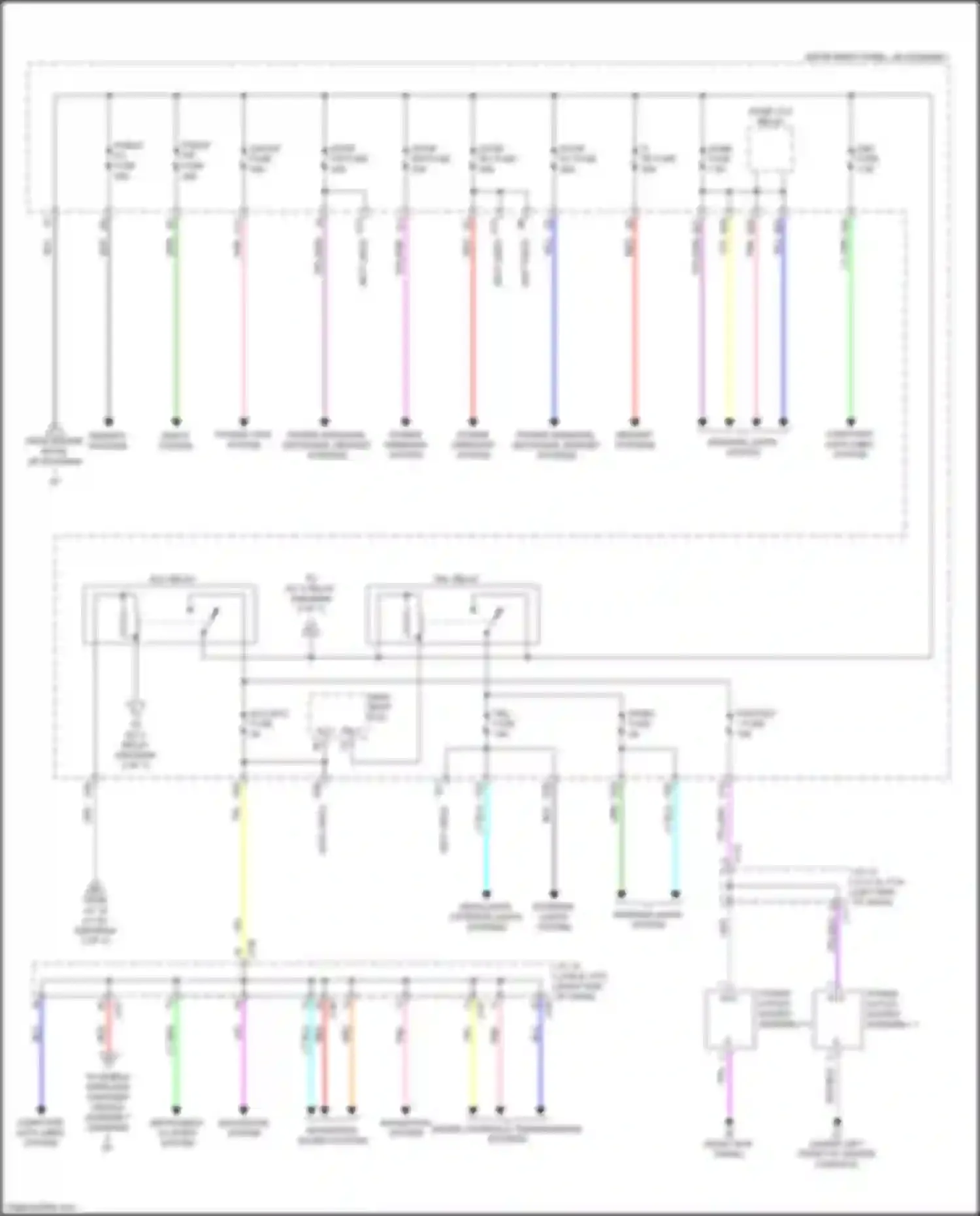 RX Lexus IV (2015-2019): Power distribution circuit (6 of 7)