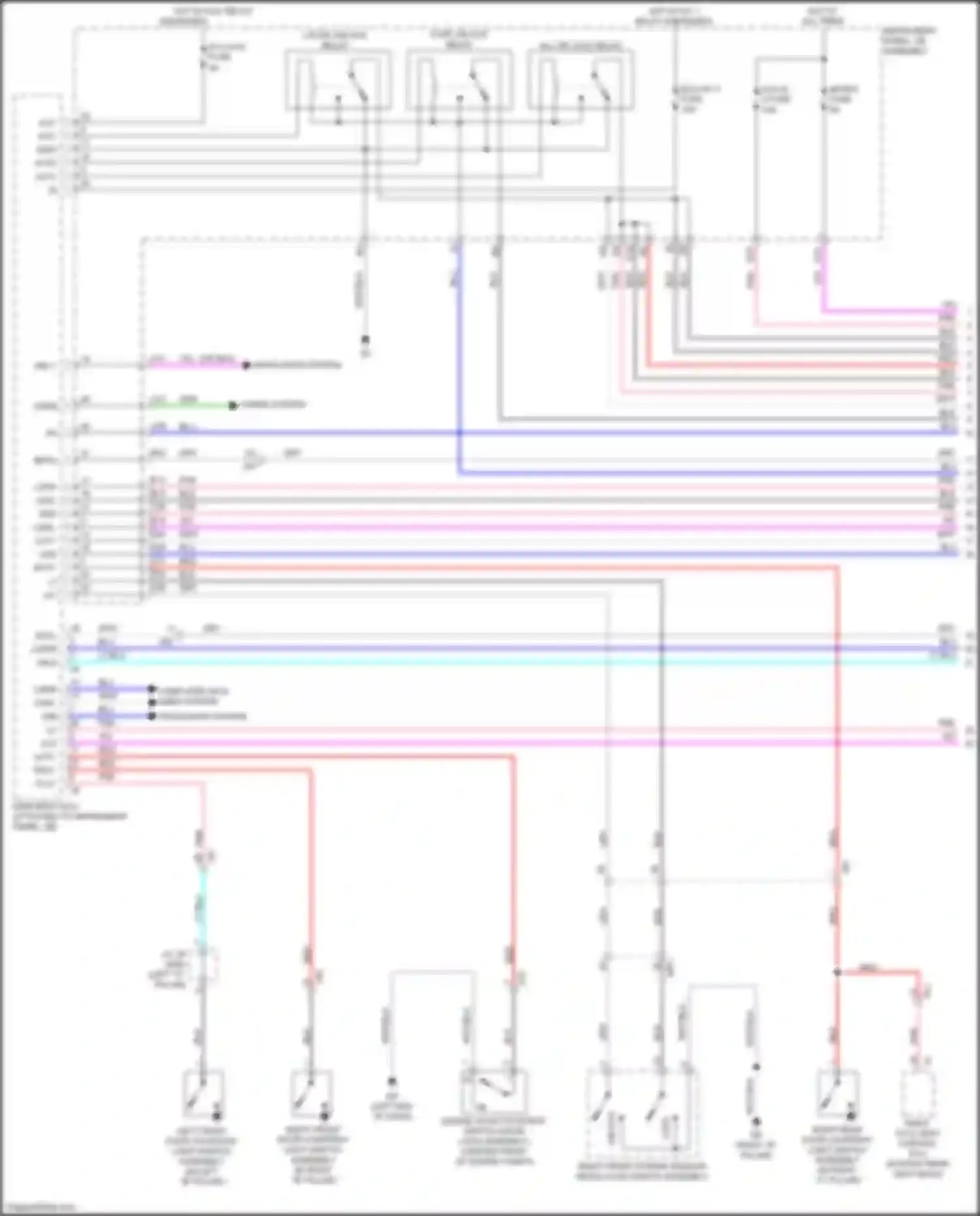 RX Lexus IV (2015-2019): Power door locks circuit (1 of 5)