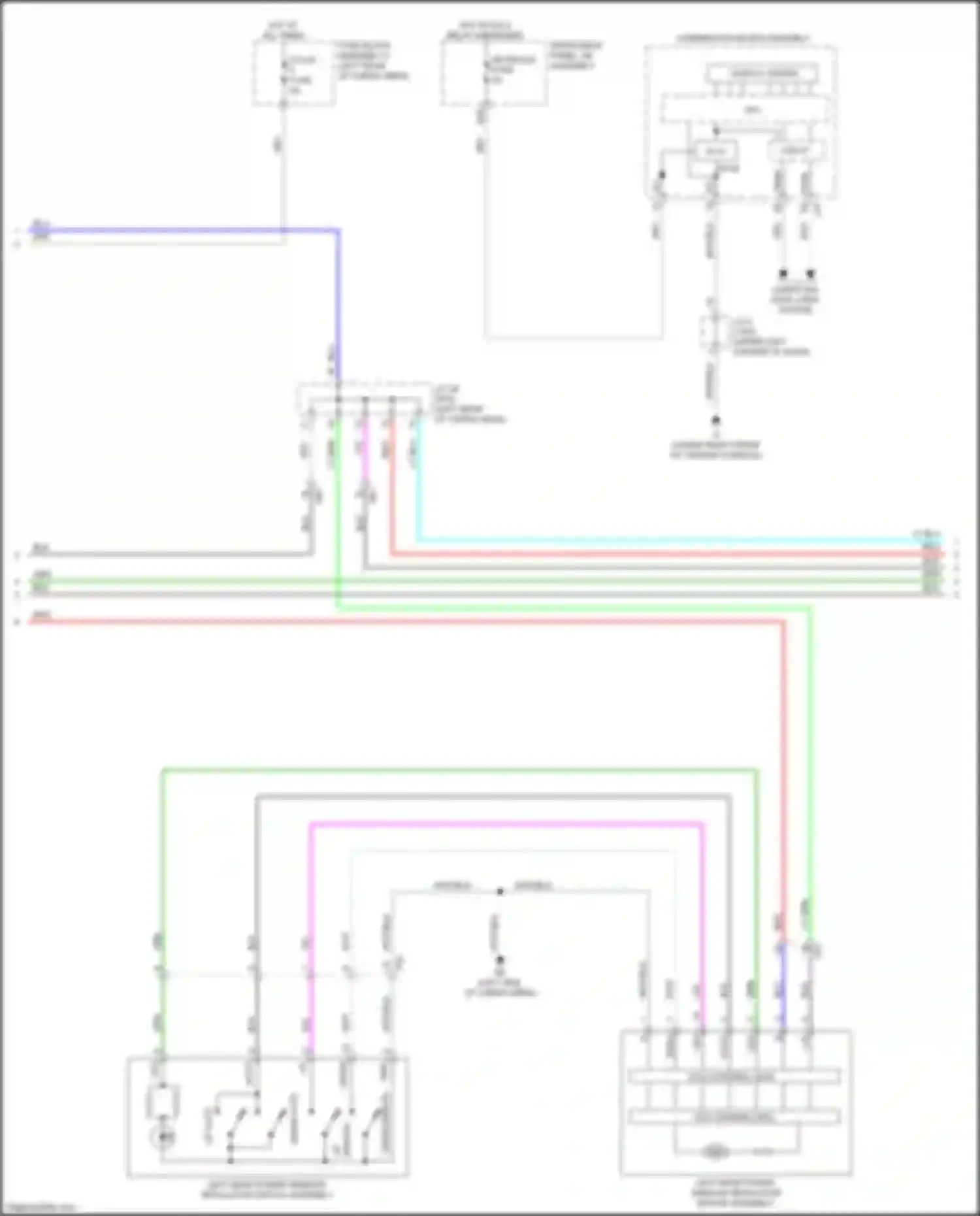 RX Lexus IV (2015-2019): Power windows circuit (2 of 3)