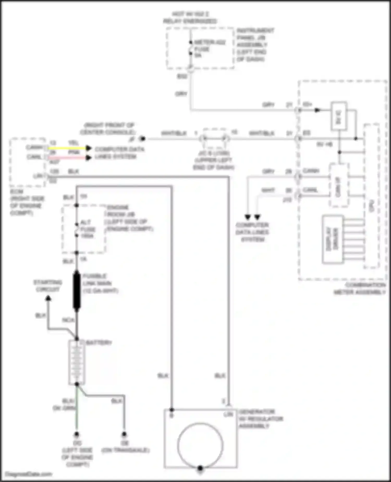 RX Lexus IV (2015-2019): Charging circuit