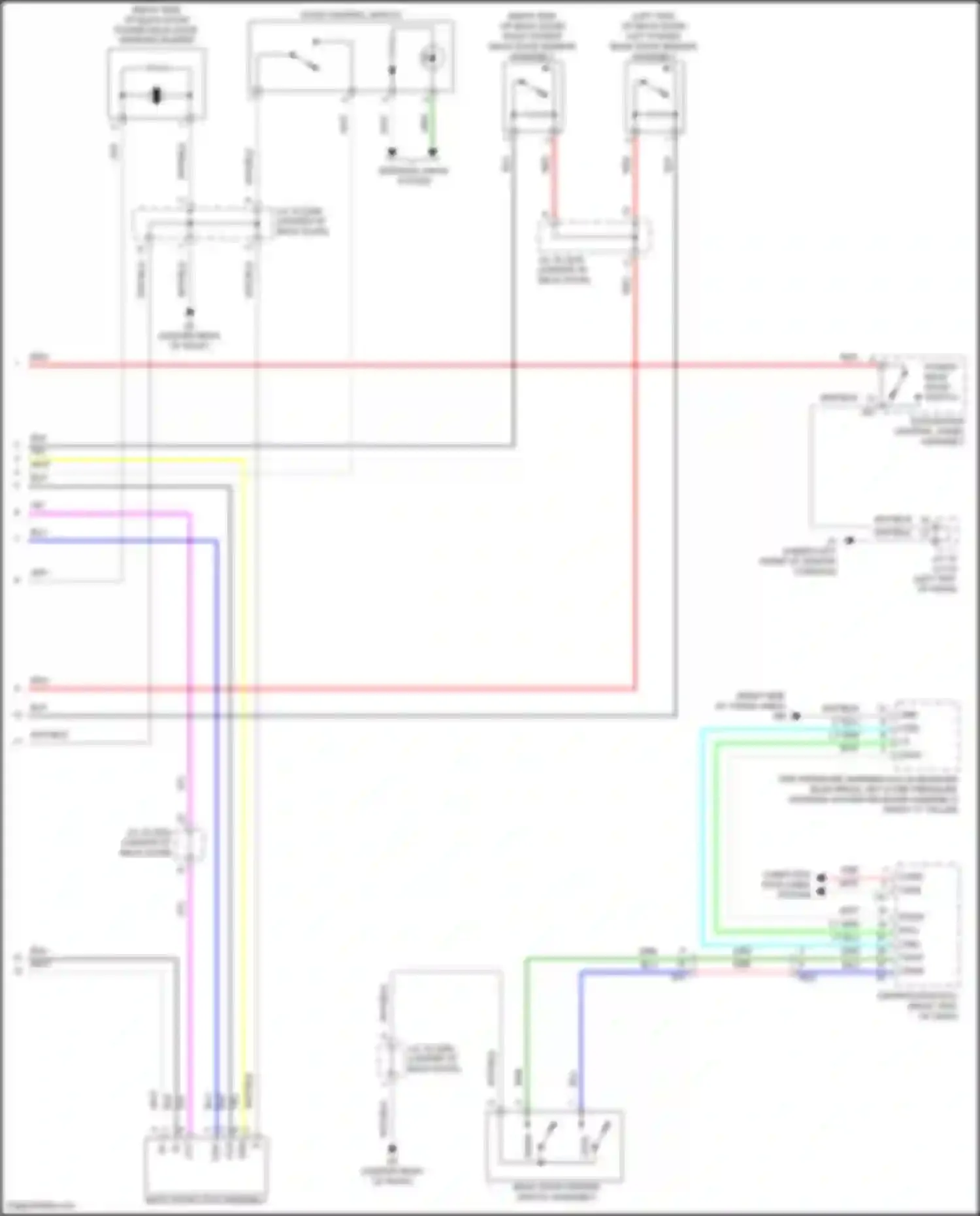 RX Lexus IV (2015-2019): Back door opener circuit (2 of 2)