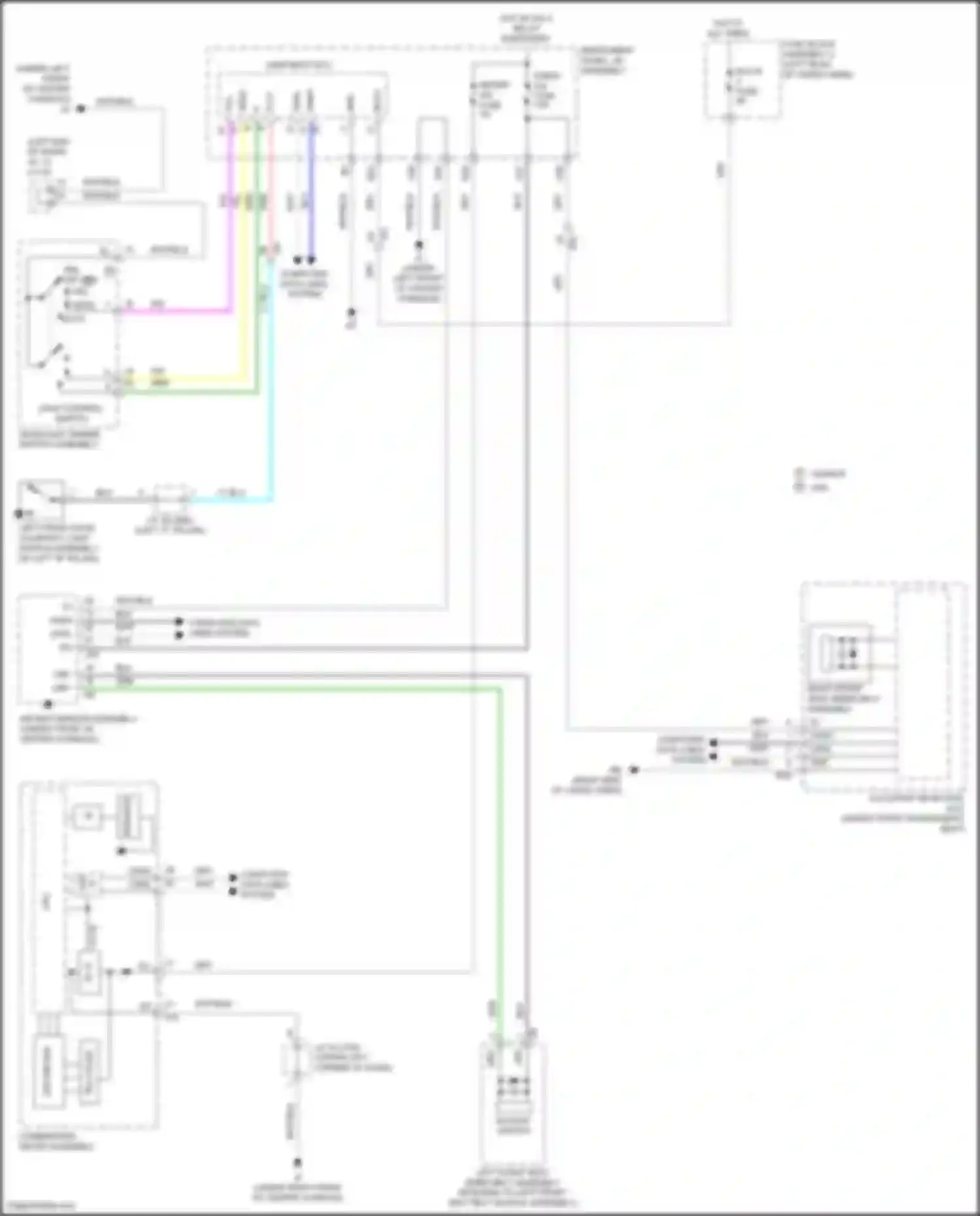 RX Lexus IV (2015-2019): Seat belt warning circuit