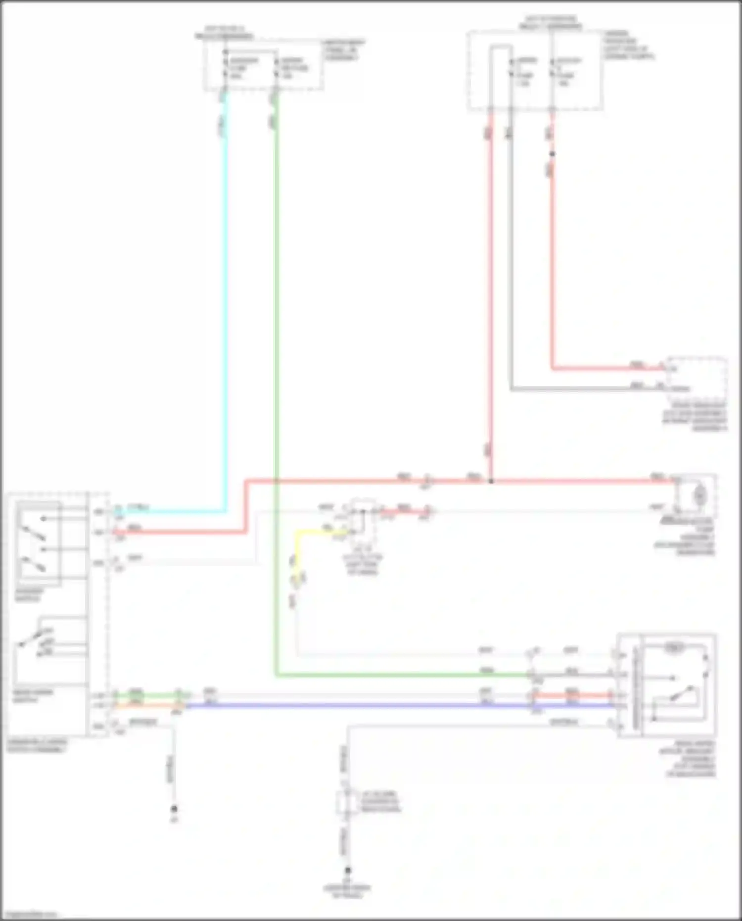 RX Lexus IV (2015-2019): Rear wiper/washer circuit