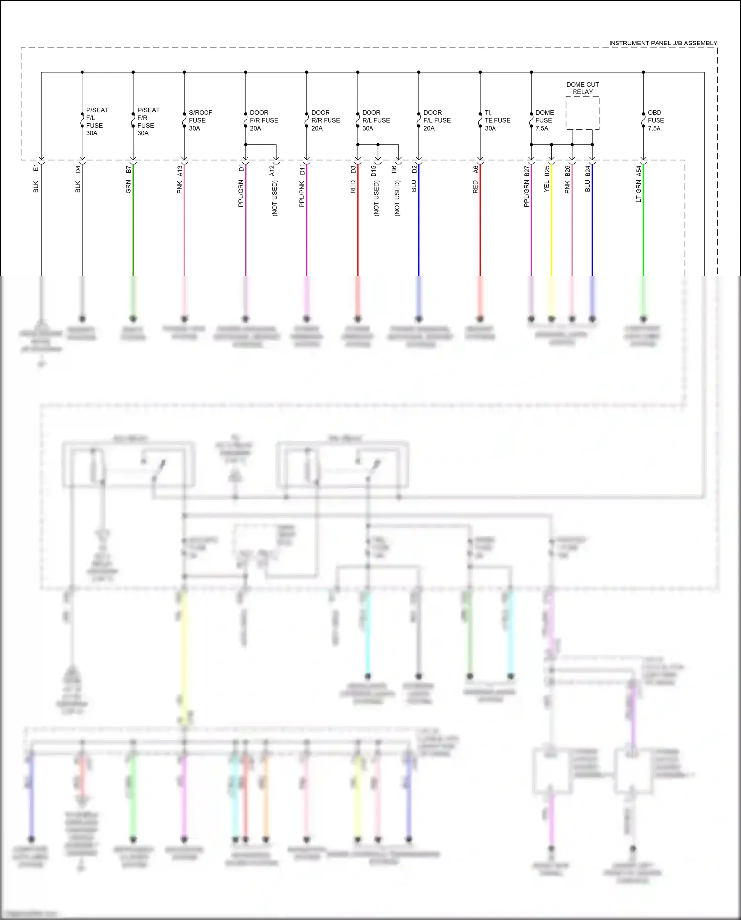 Wiring diagram acc relay for Lexus RX IV (2015-2019) (2 of 2)