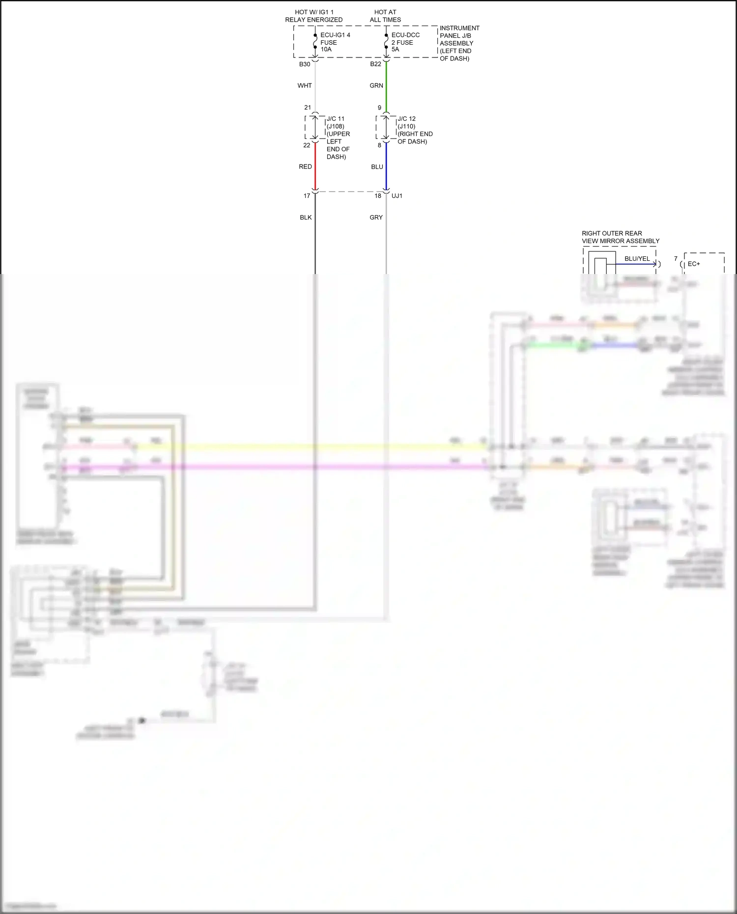 Wiring diagram blk/red for Lexus RX IV (2015-2019) (1 of 4)