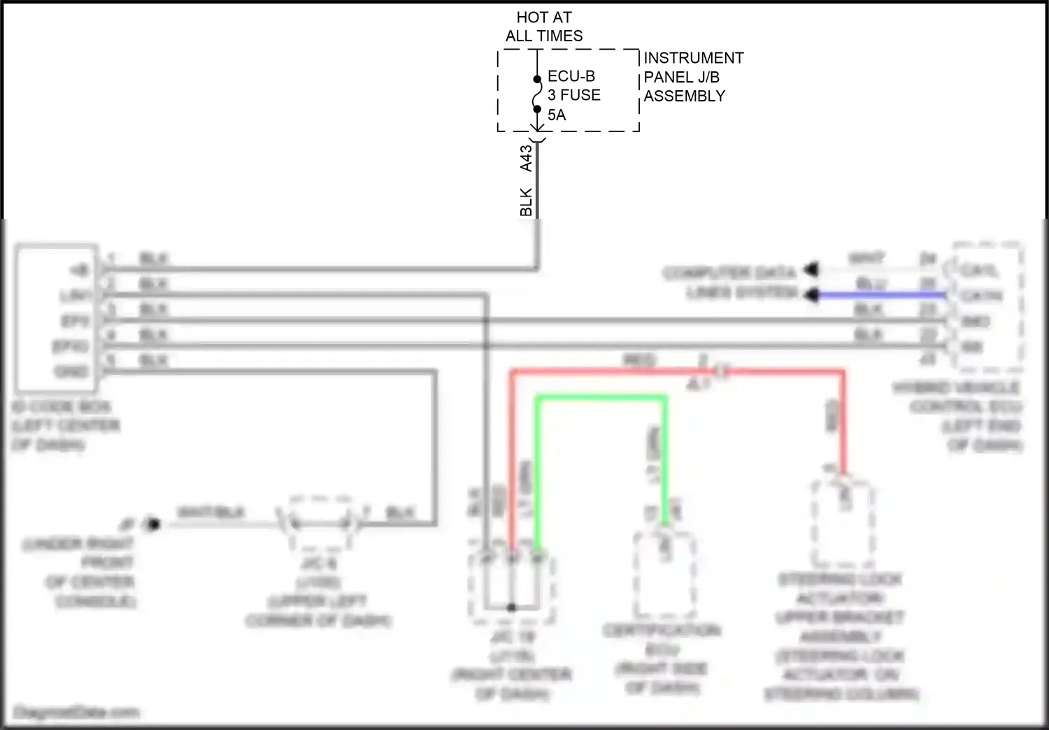 Wiring diagram blu for Lexus RX IV (2015-2019) (38 of 182)
