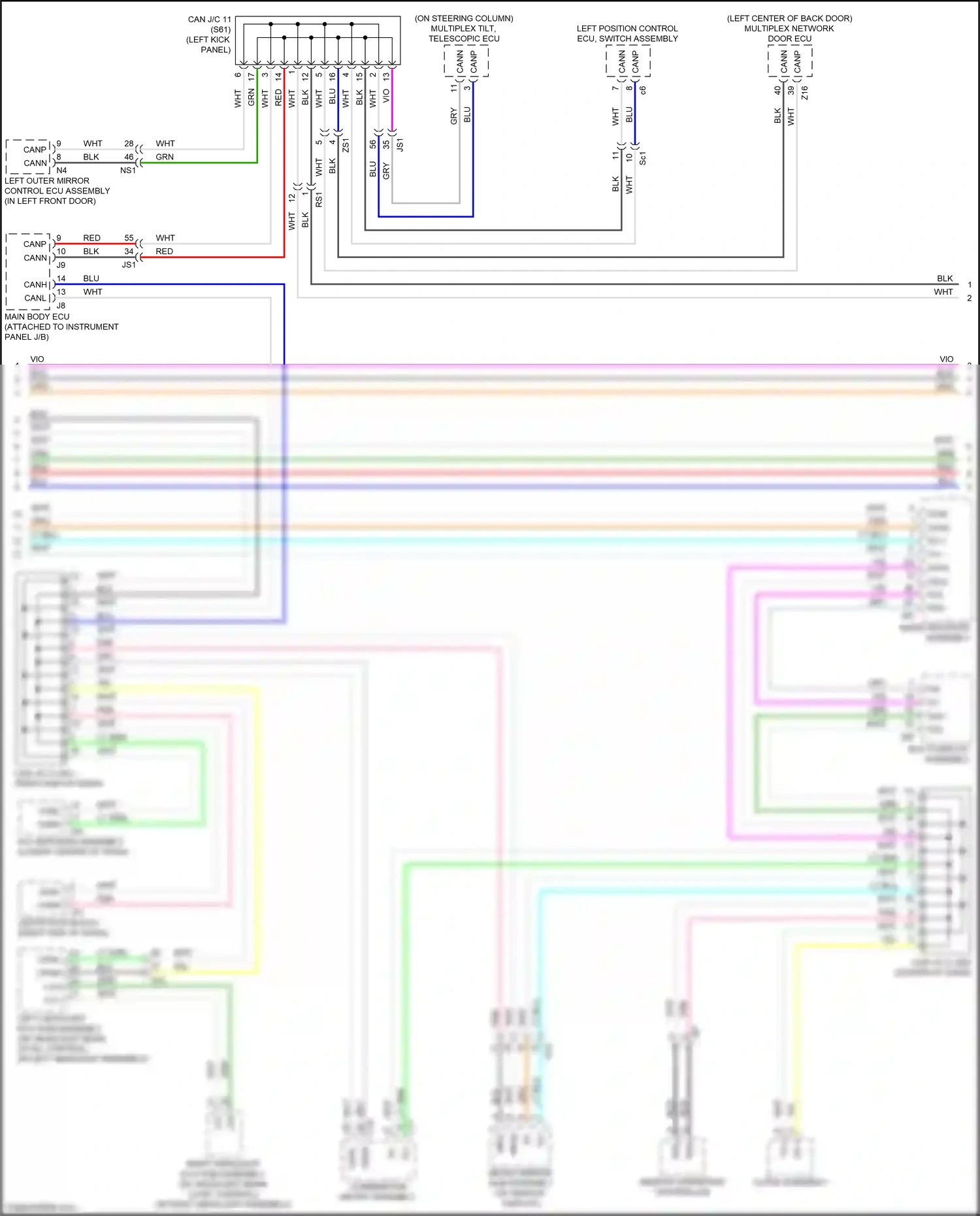 Wiring diagram blu for Lexus RX IV (2015-2019) (83 of 182)