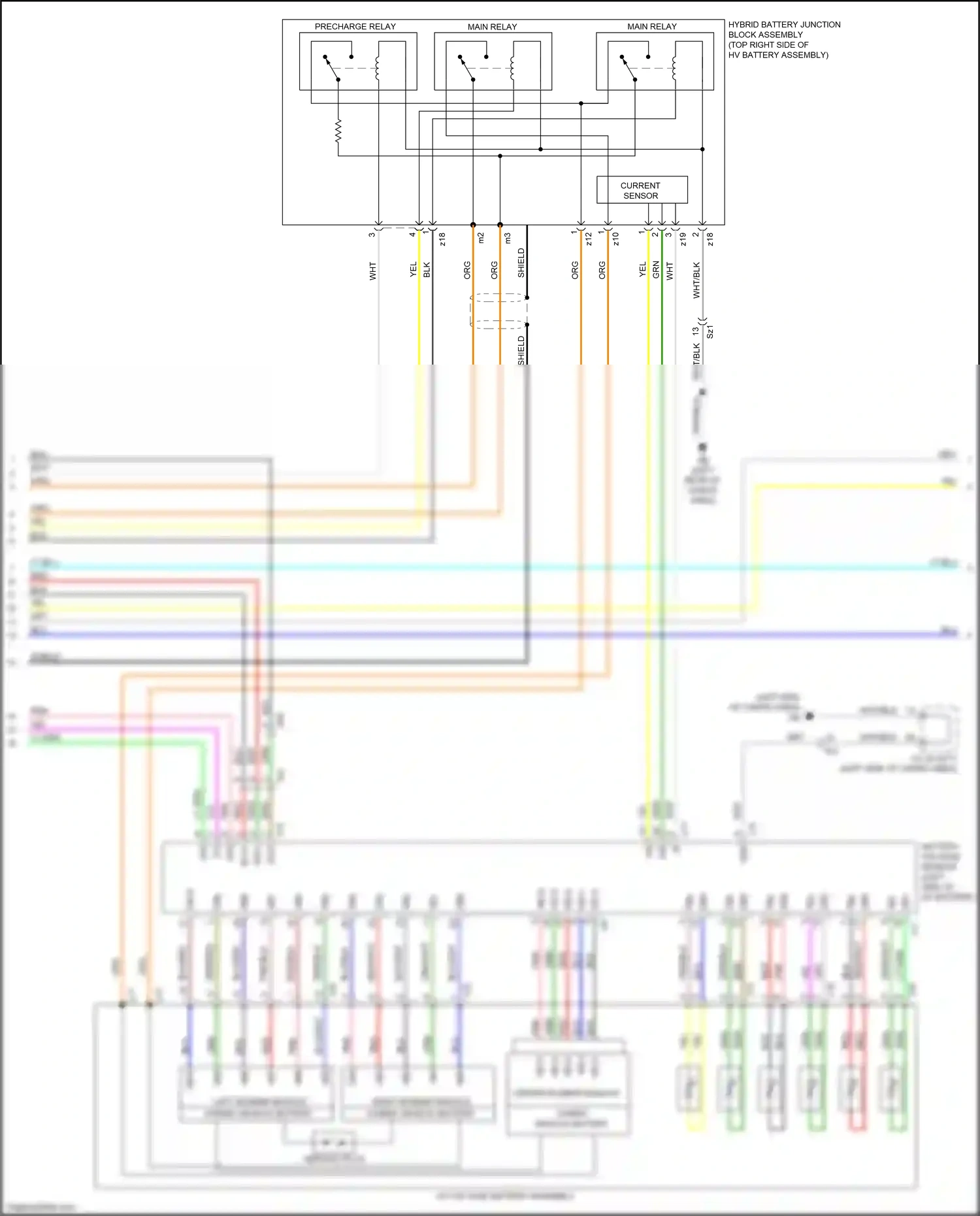 Wiring diagram blu/wht for Lexus RX IV (2015-2019) (1 of 1)