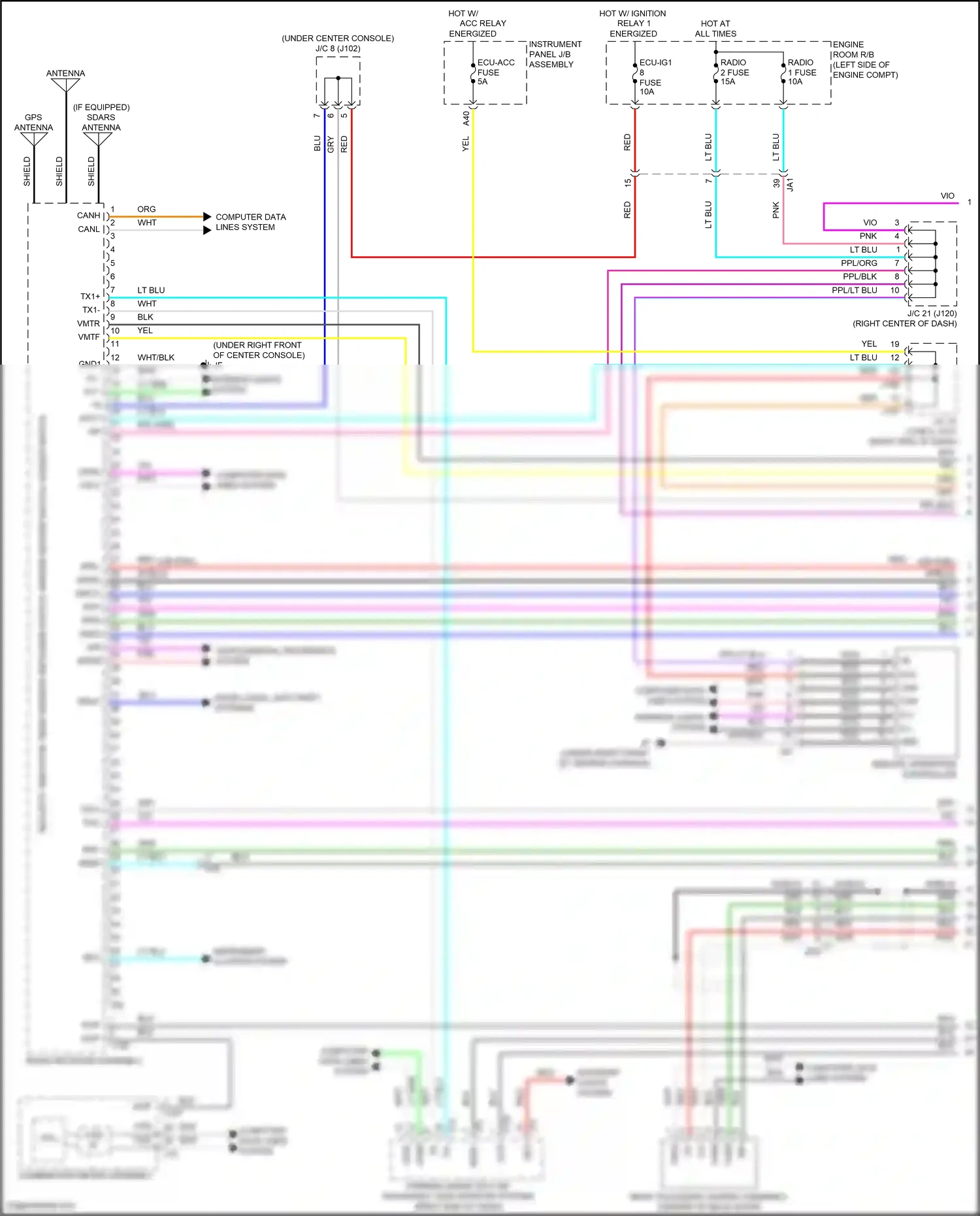 Wiring diagram combination meter assembly for Lexus RX IV (2015-2019) (37 of 43)