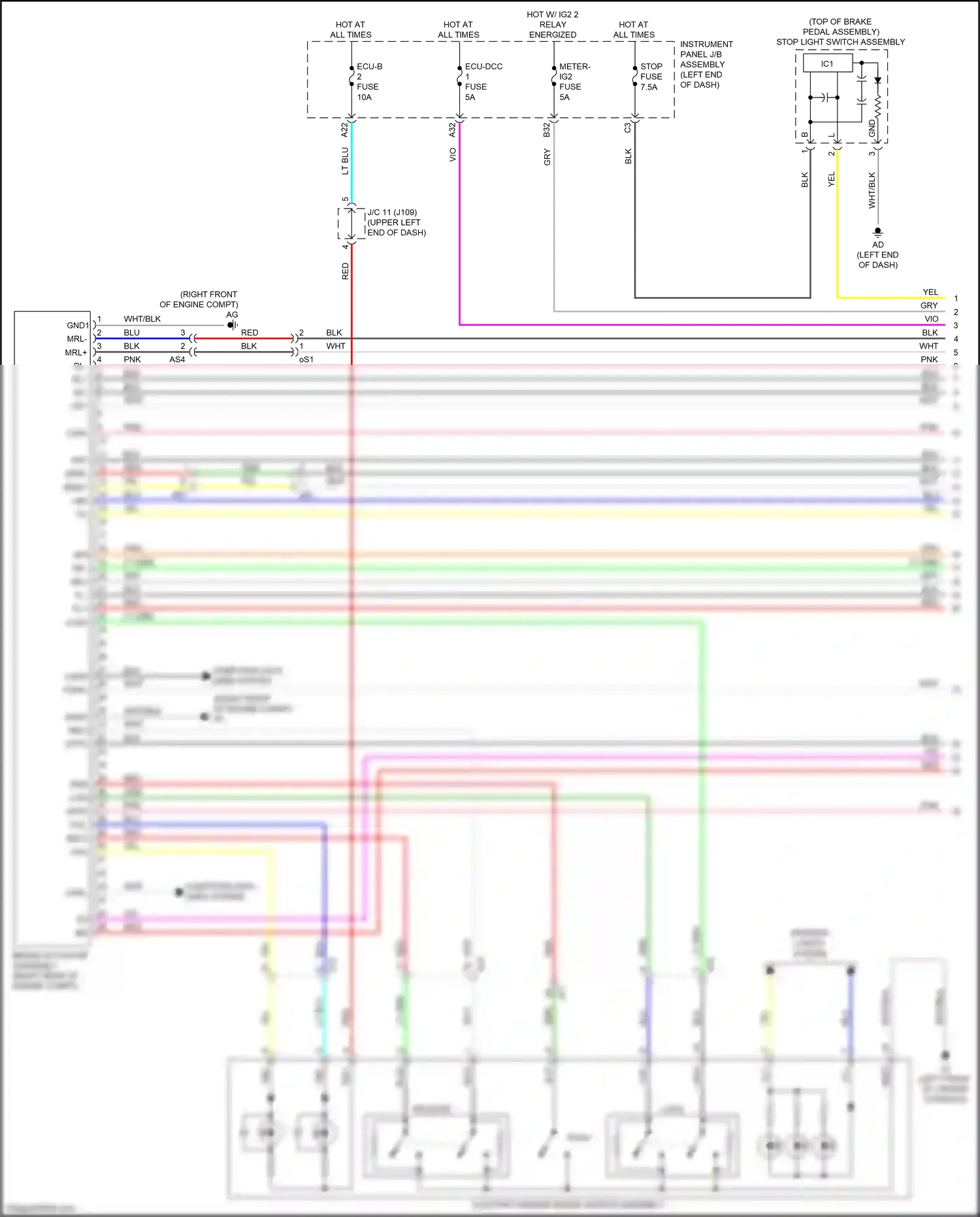 Lexus RX IV (2015-2019) computer data lines system wiring diagram  (12 of 99)