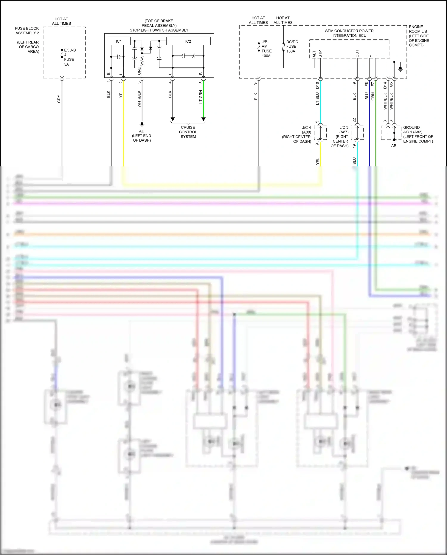 Wiring diagram cruise control system for Lexus RX IV (2015-2019) (2 of 6)