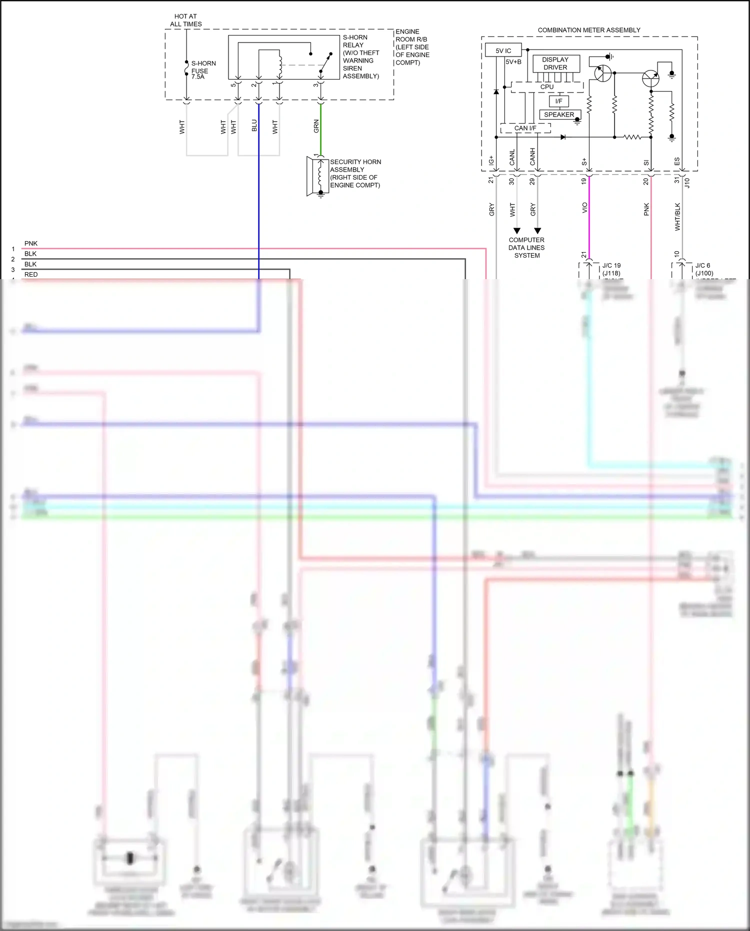 Wiring diagram display driver for Lexus RX IV (2015-2019) (7 of 18)