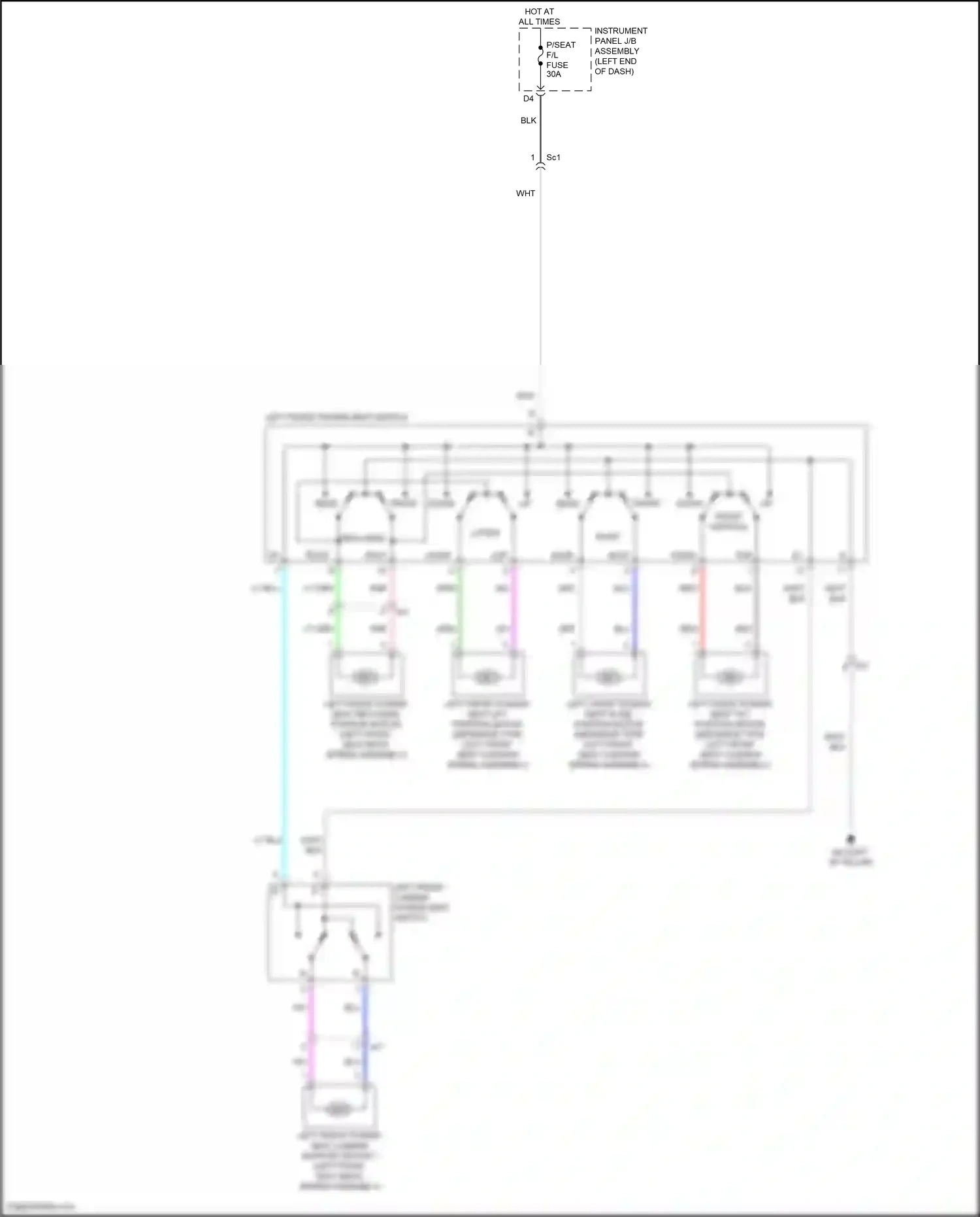 Wiring diagram front vertical for Lexus RX IV (2015-2019) (1 of 2)